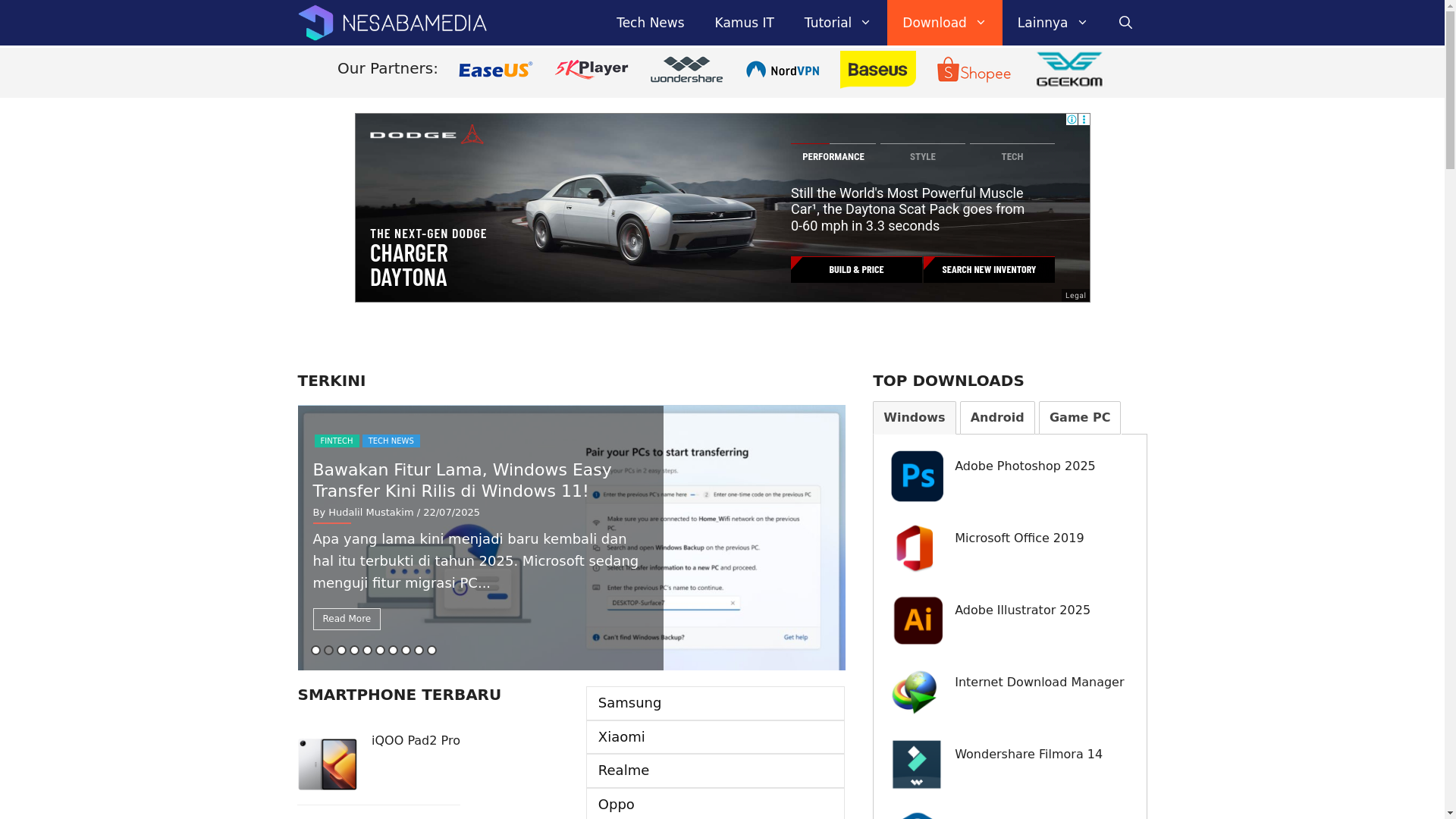 website screenshot of https://www.nesabamedia.com/download-windows-xp/download