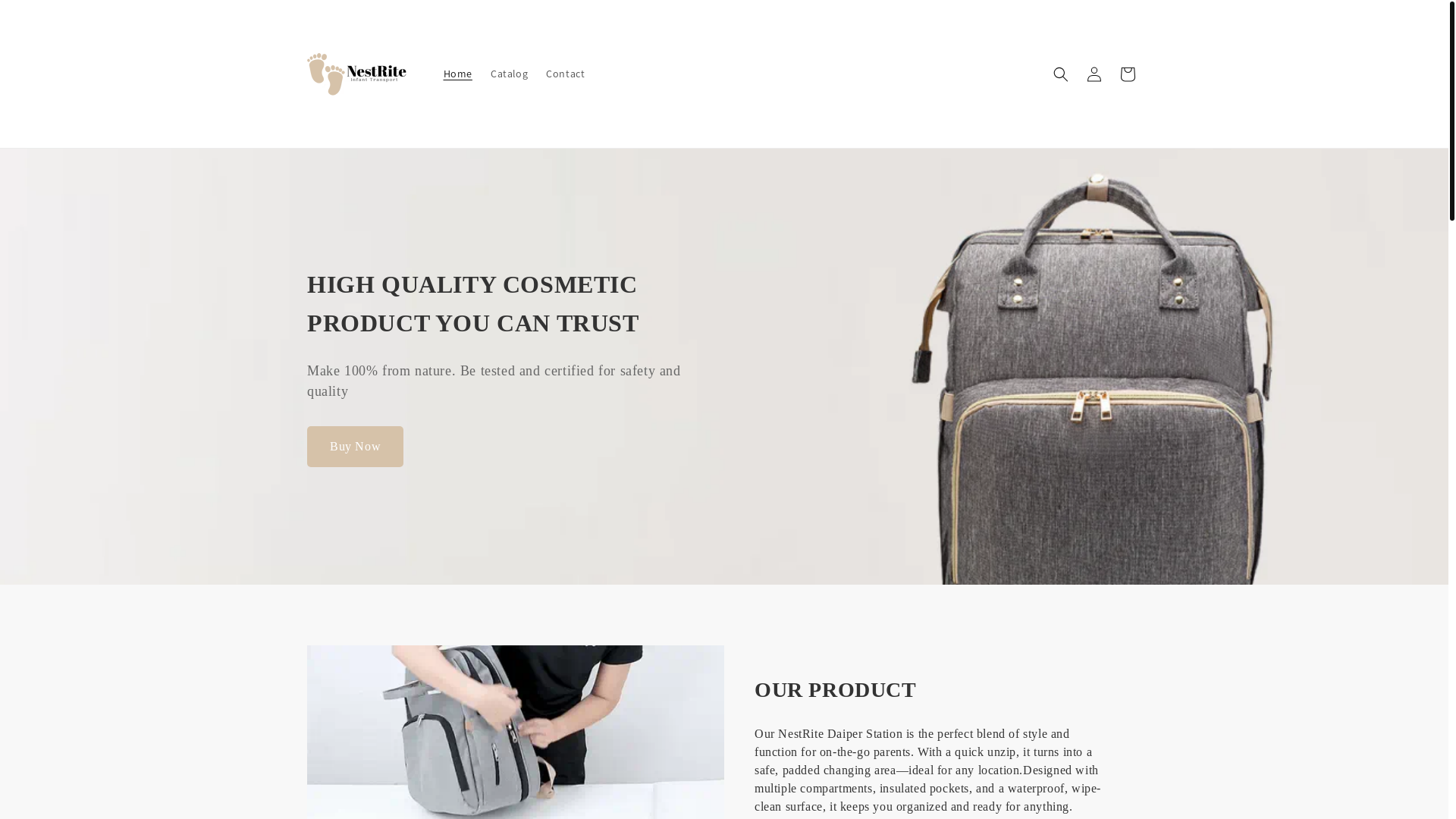 website screenshot of https://nestrite.shop/