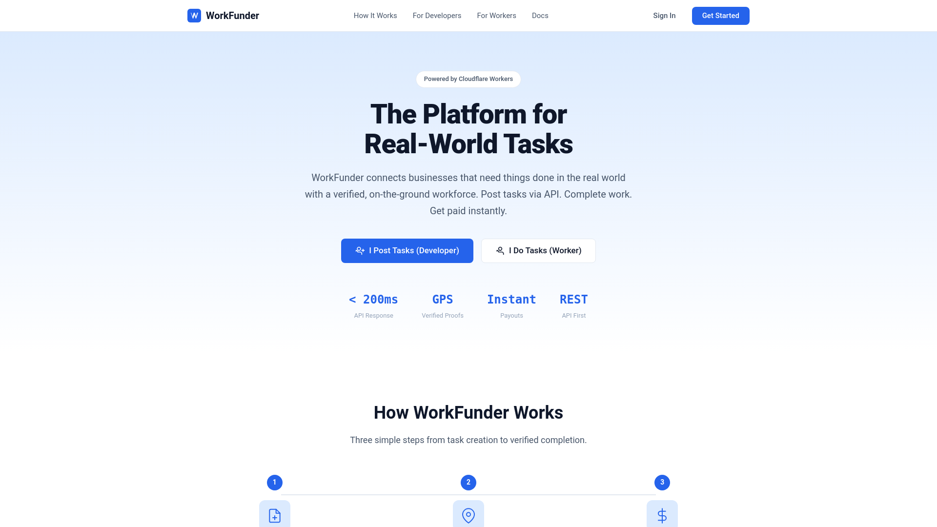 website screenshot of https://workfunder-landing.pages.dev/