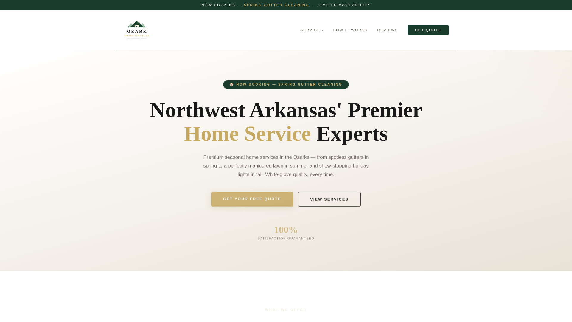 website screenshot of https://ozark-home-services.pages.dev/