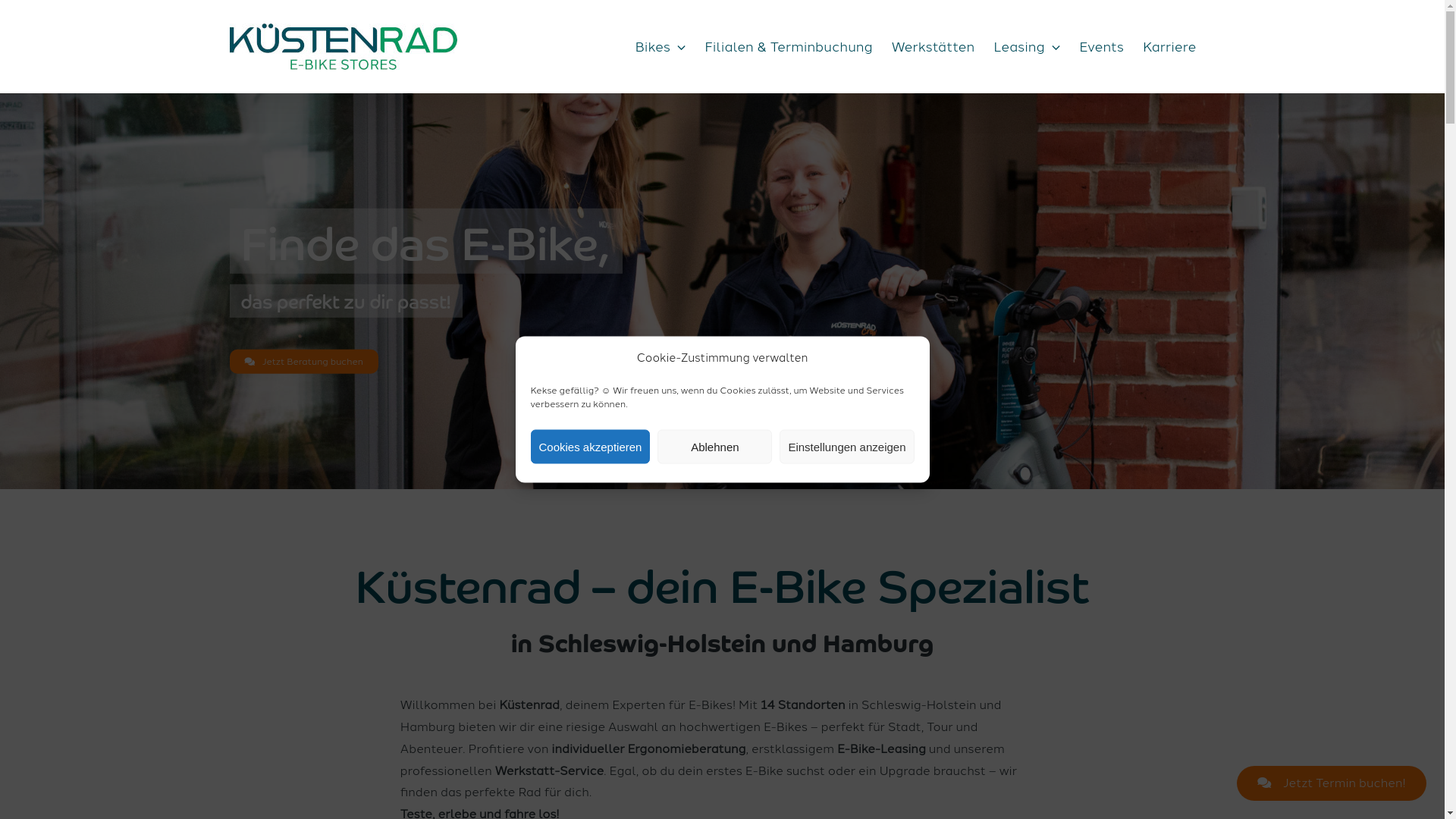 website screenshot of https://mykuestenrad.com/