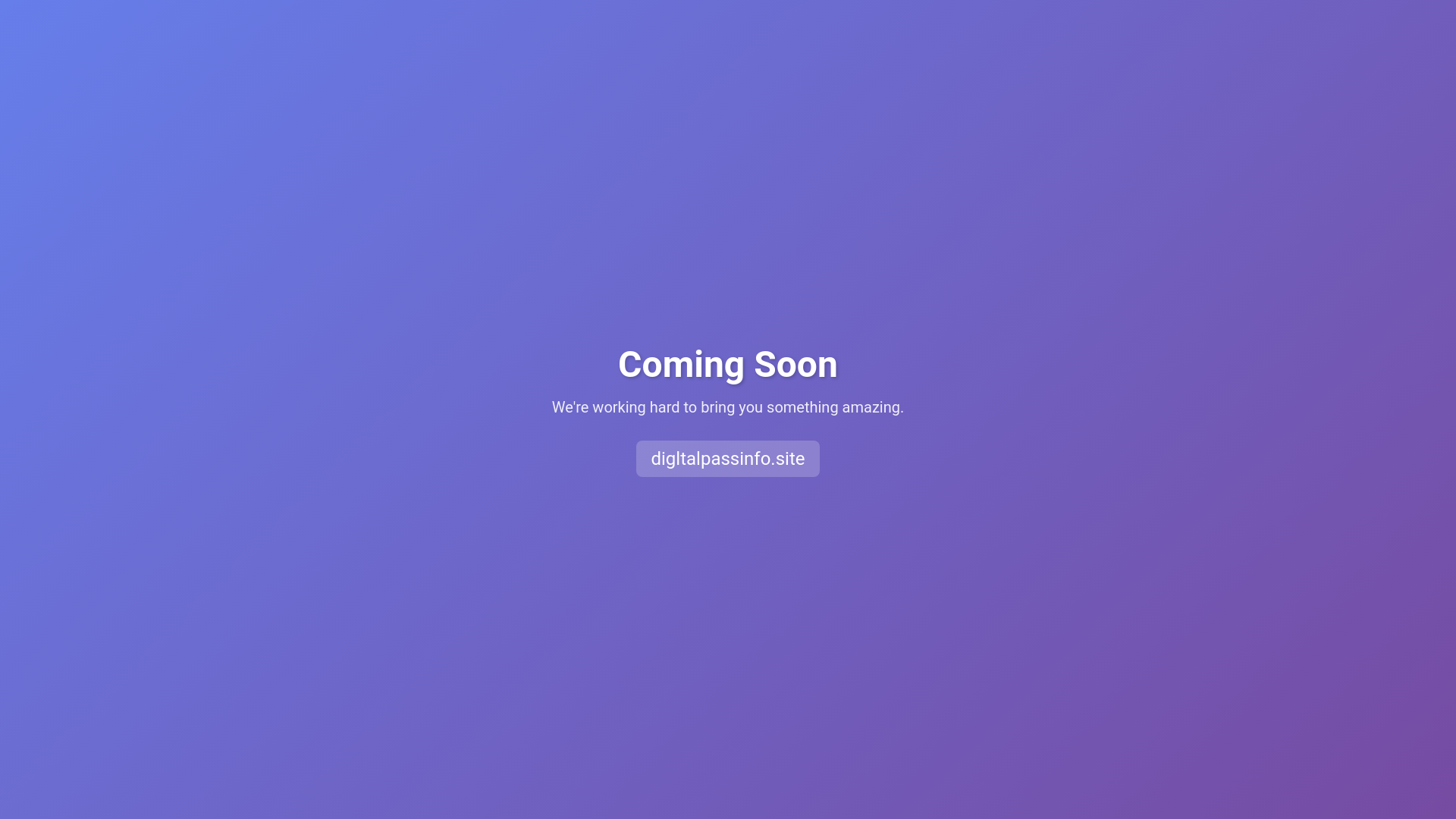 website screenshot of https://digltalpassinfo.site/