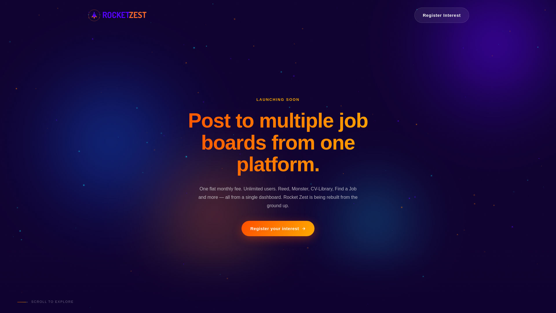 website screenshot of https://rocketzest.com
