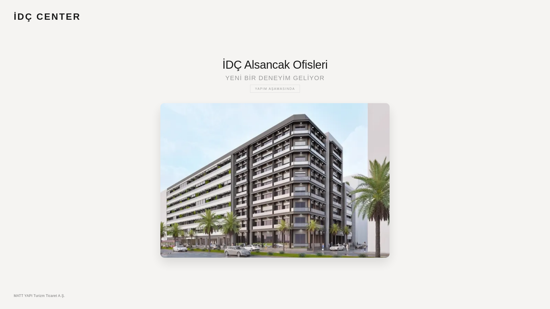 website screenshot of https://idccenter.com.tr/