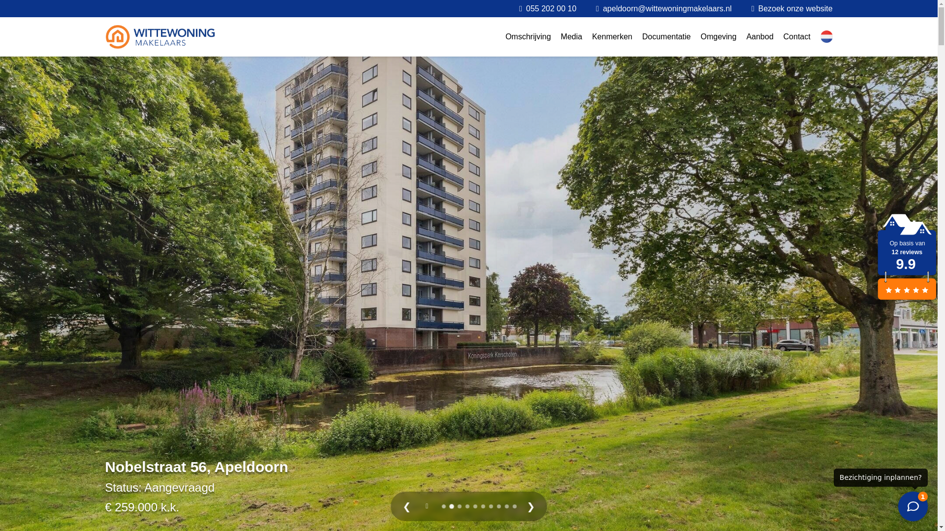 website screenshot of https://nobelstraat56.nl/
