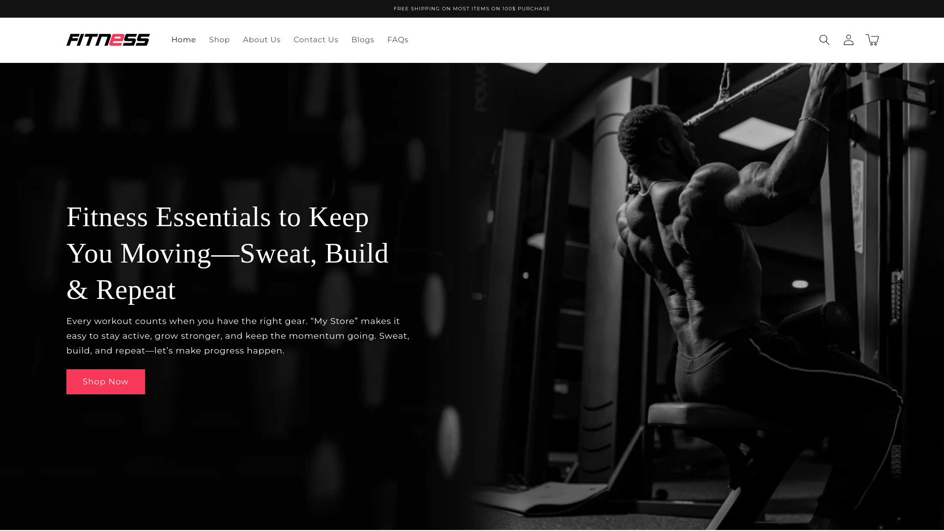 website screenshot of https://ratedtopshop.com/