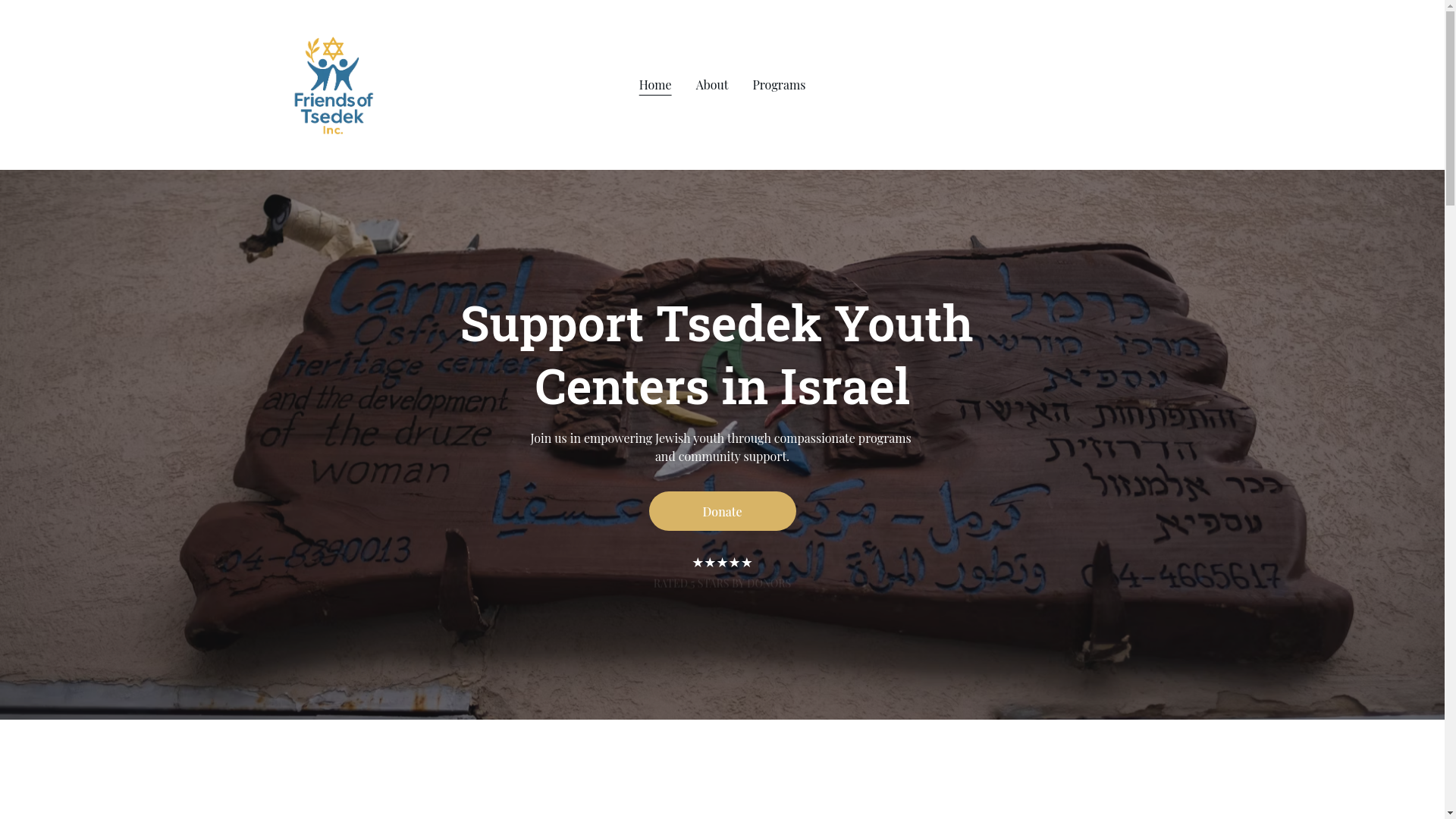 website screenshot of https://friendsoftsedek.org/
