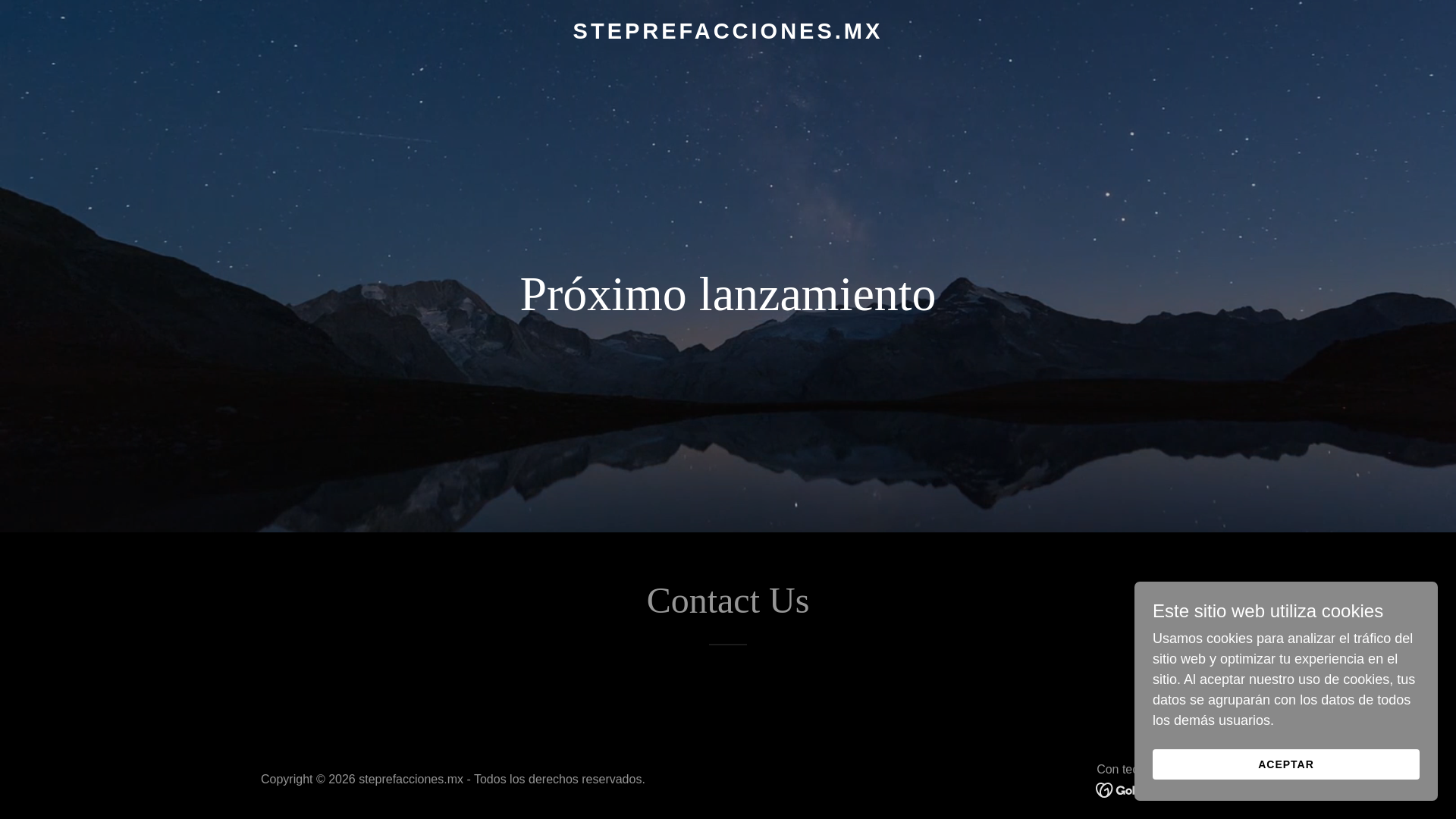 website screenshot of https://steprefacciones.mx/