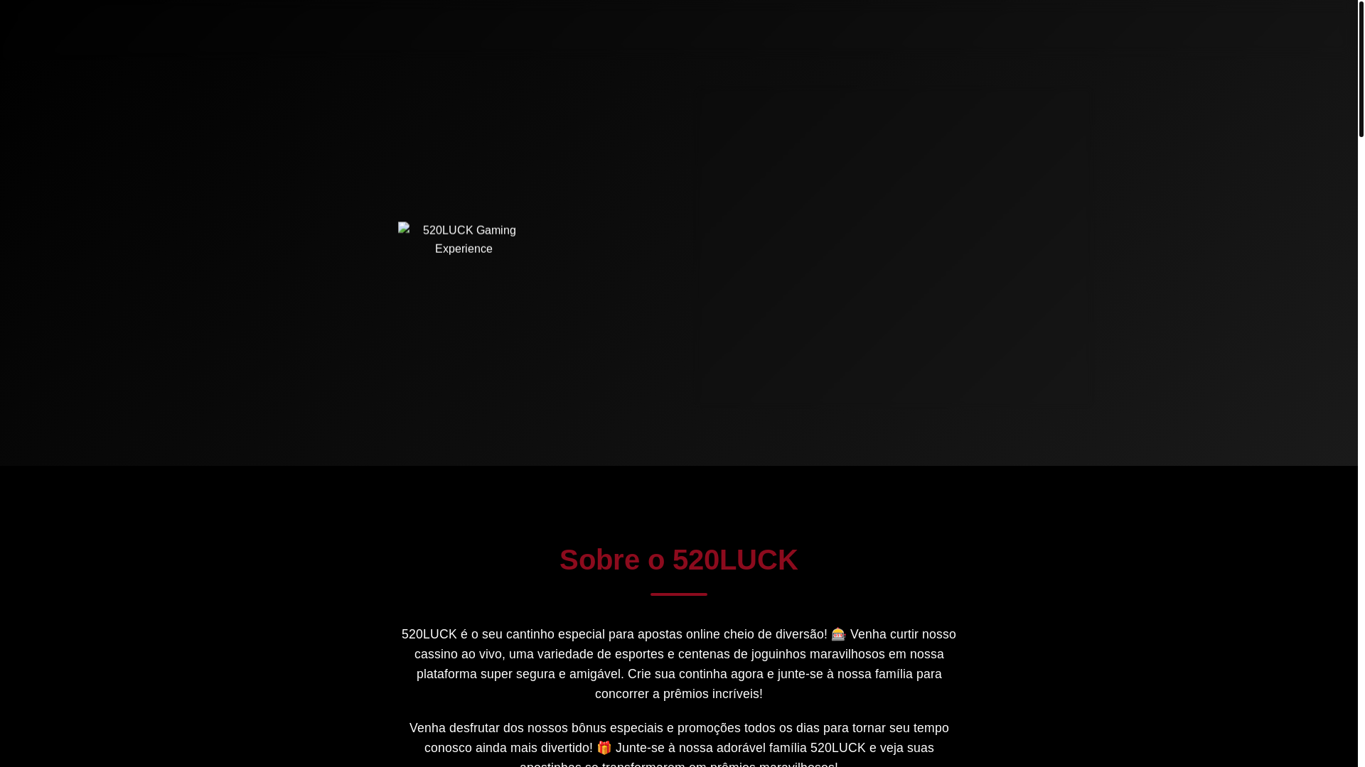 website screenshot of https://520luck.com.br/