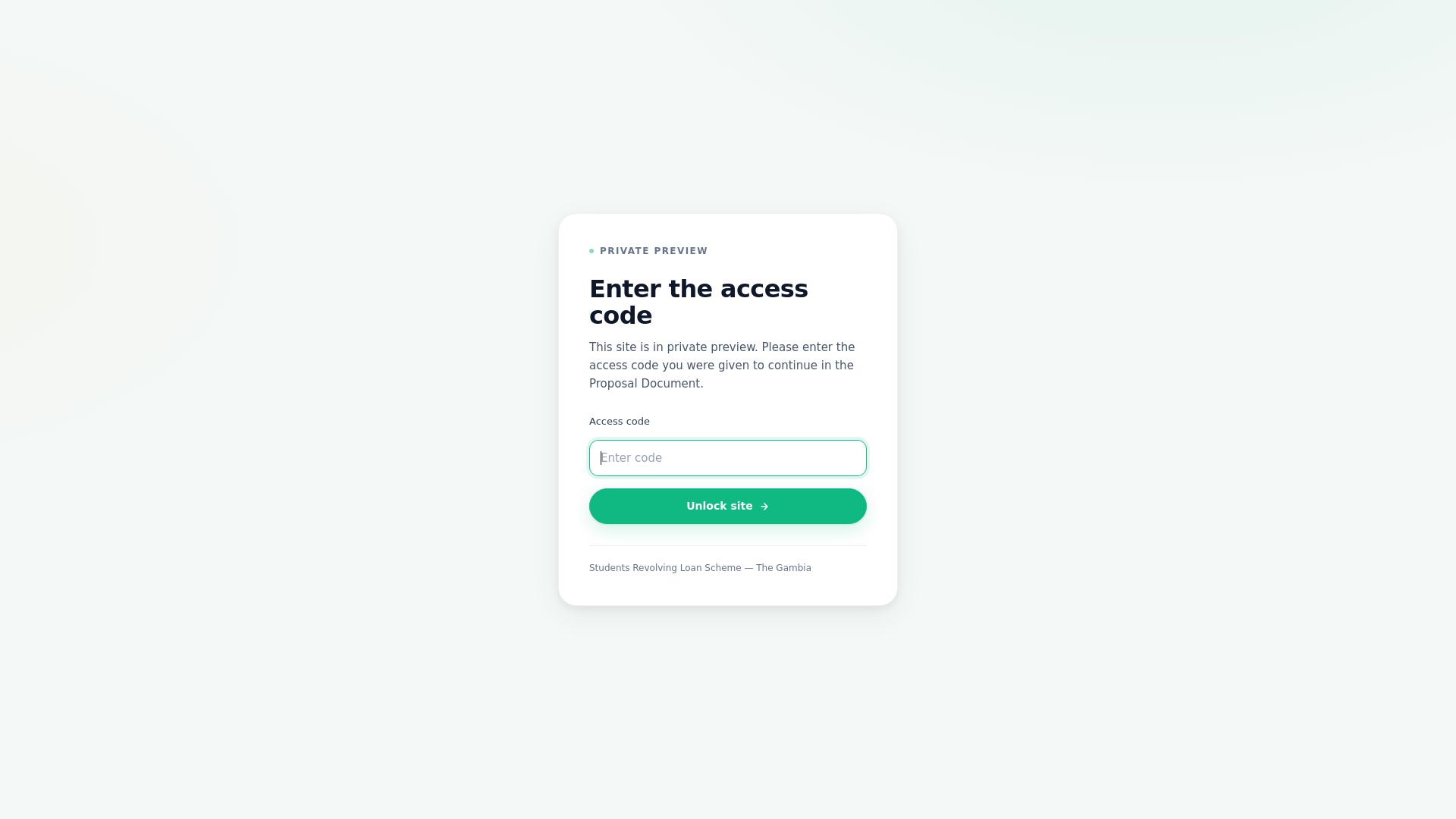 website screenshot of https://studentsrevolvingloanscheme.online/