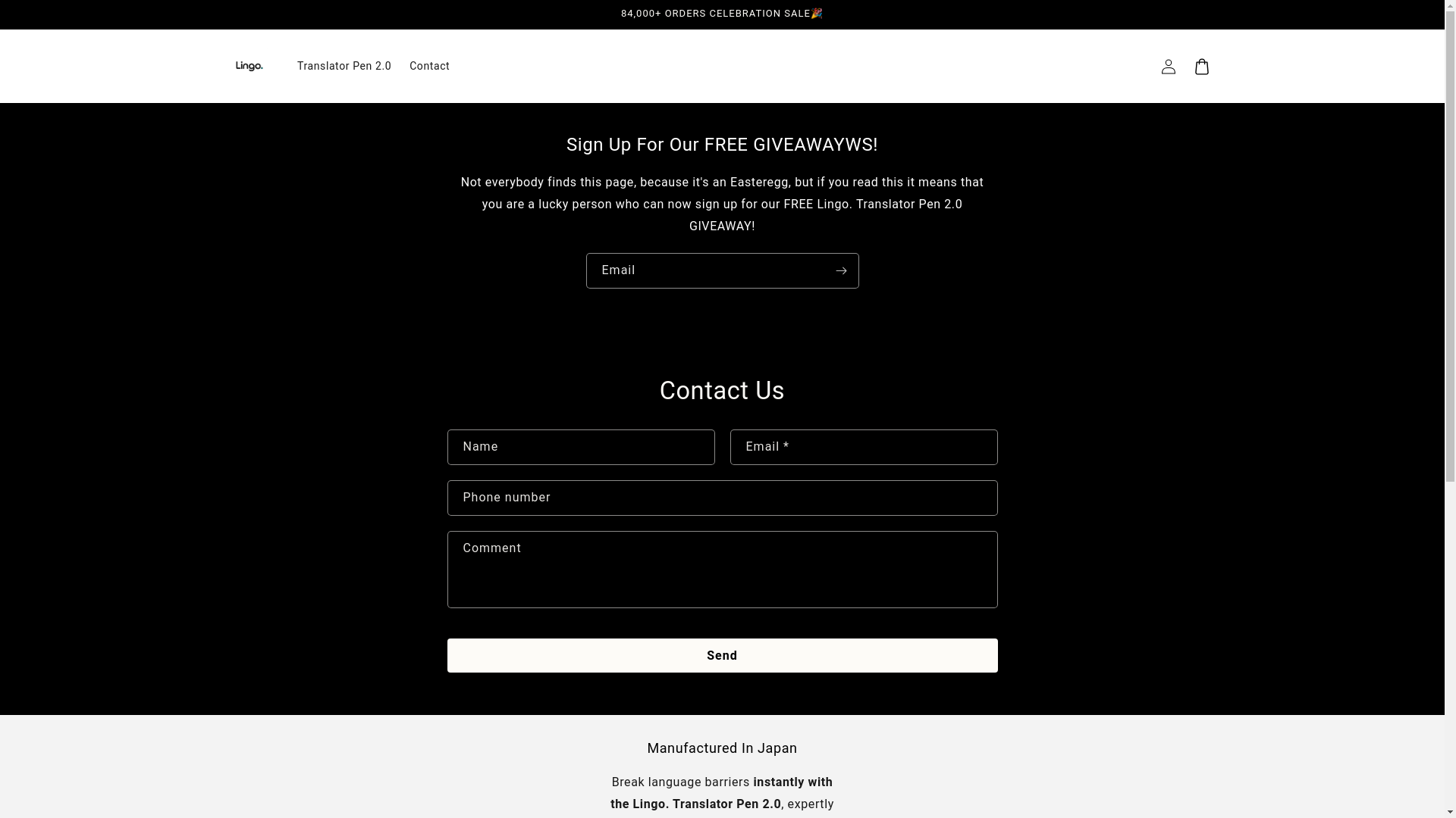 website screenshot of https://storeoflingo.com/