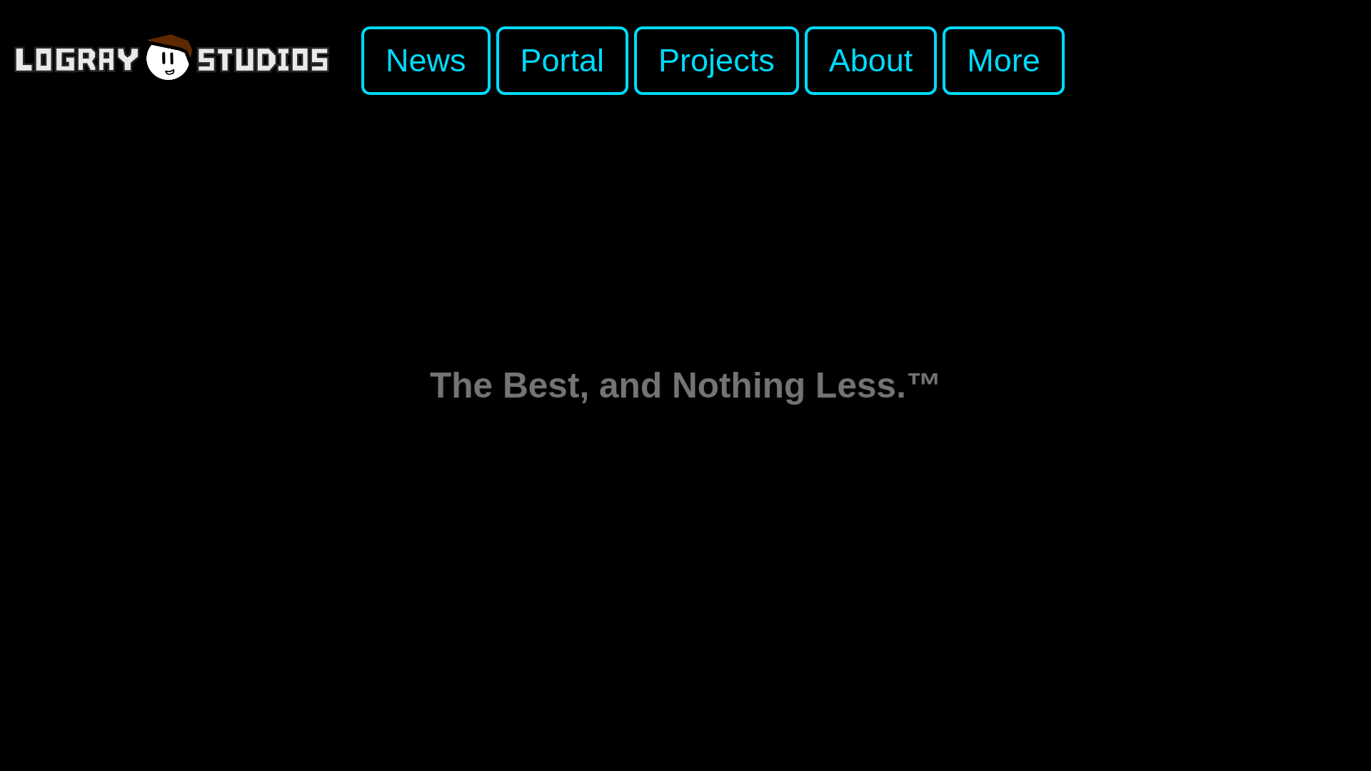 website screenshot of https://lograystudios.com/