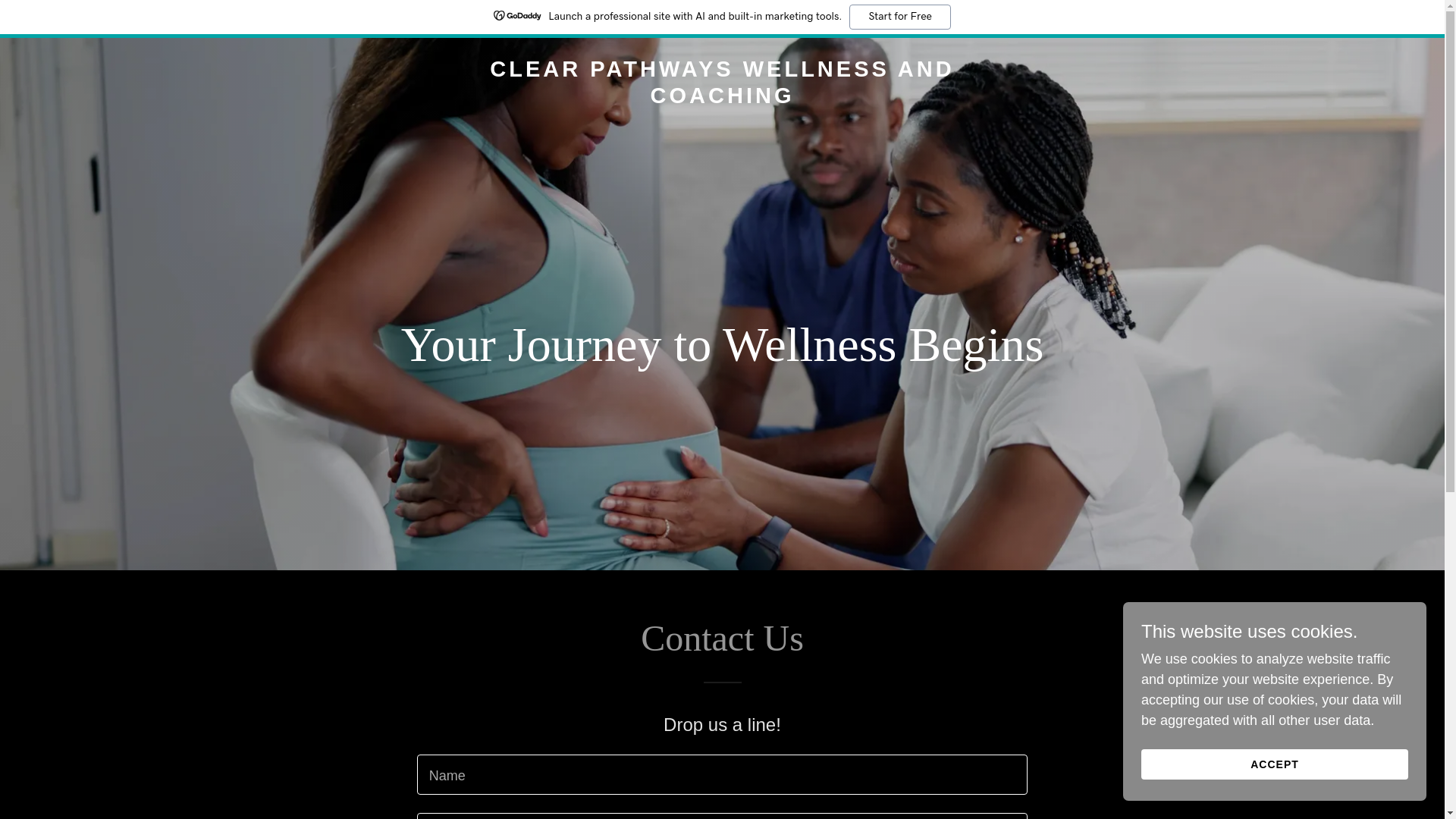 website screenshot of https://clearpathwayswellnessandcoaching.com/