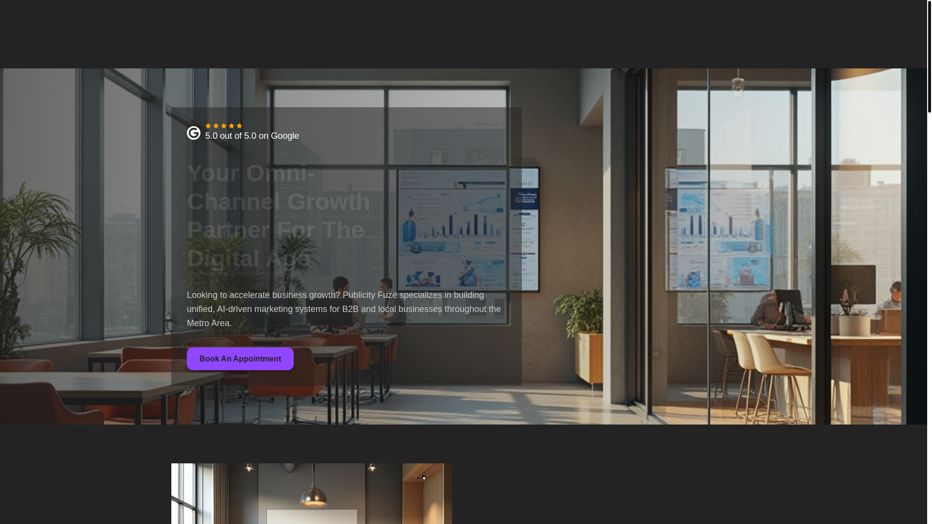 website screenshot of https://publicityfuze.ai/