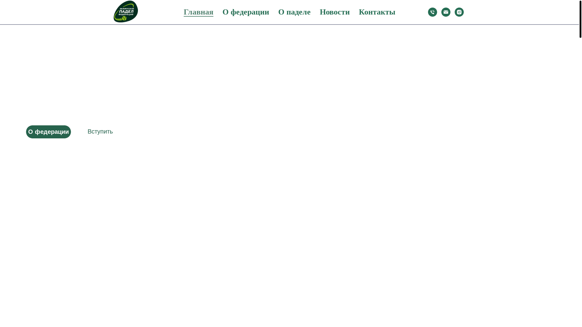 website screenshot of https://padelbelarus.by/