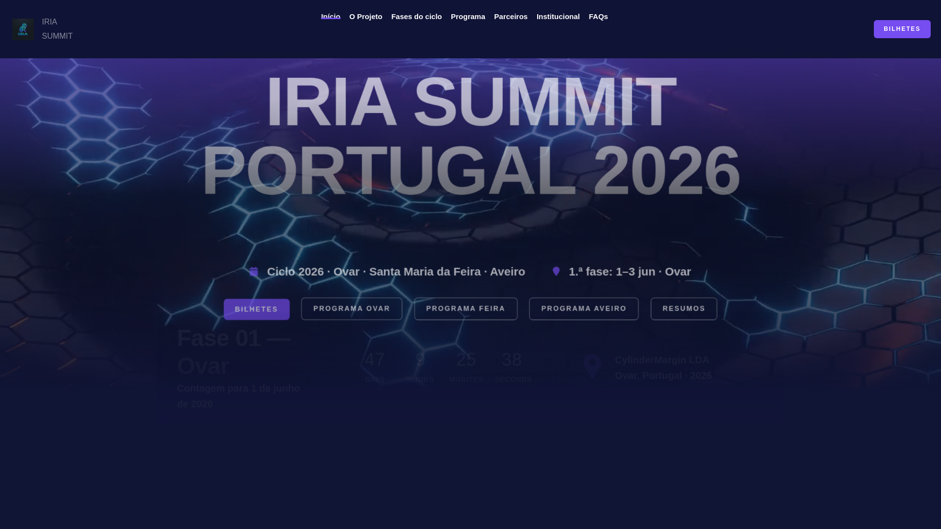 website screenshot of https://iriasummitportugal.com/