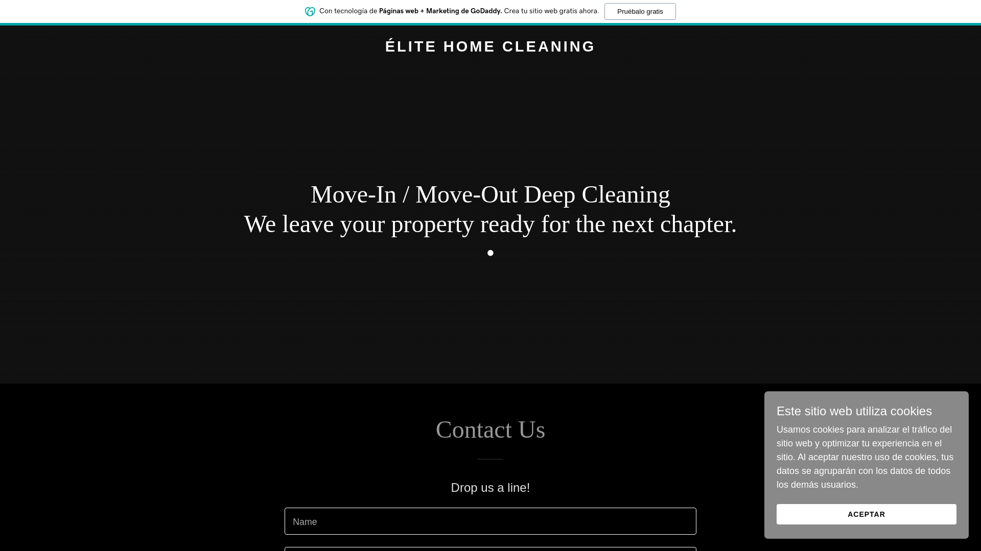 website screenshot of https://xn--litehomecleaning-9pb.solutions/