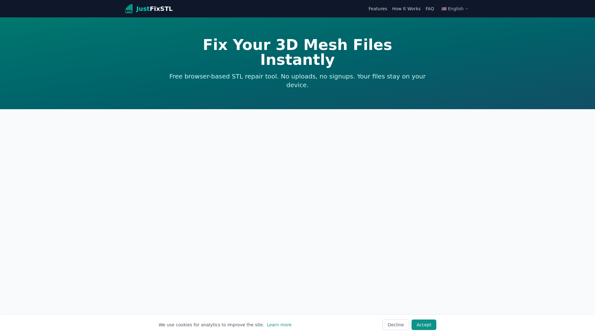 website screenshot of https://justfixstl.com