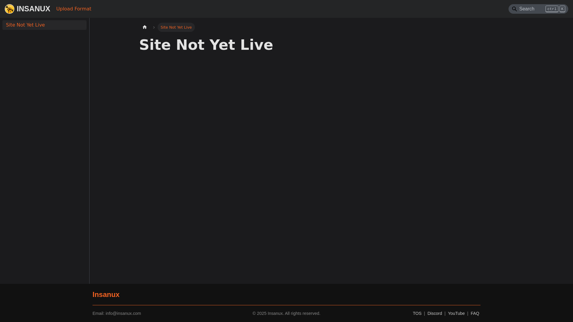 website screenshot of https://insanux-staff-docusaurus.pages.dev/
