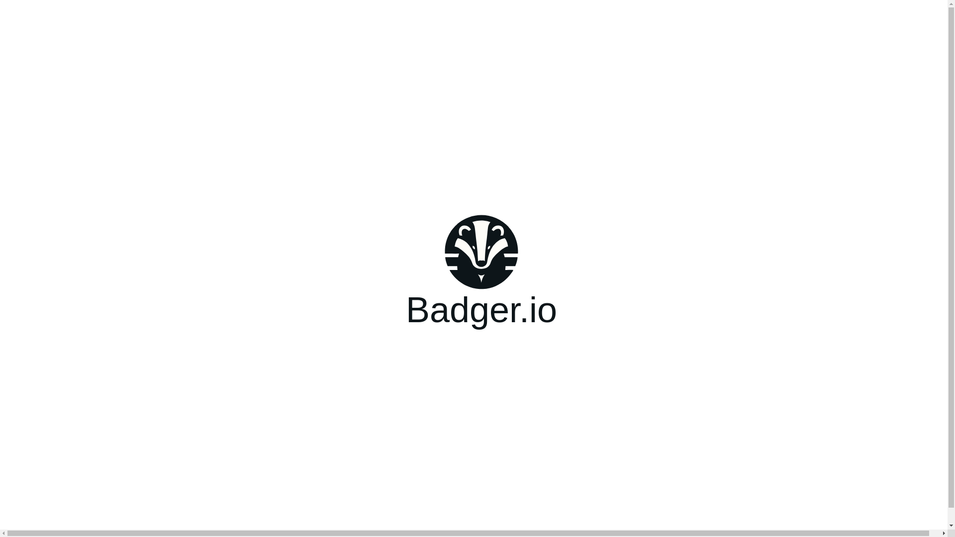 website screenshot of https://badger-industries-website.pages.dev/
