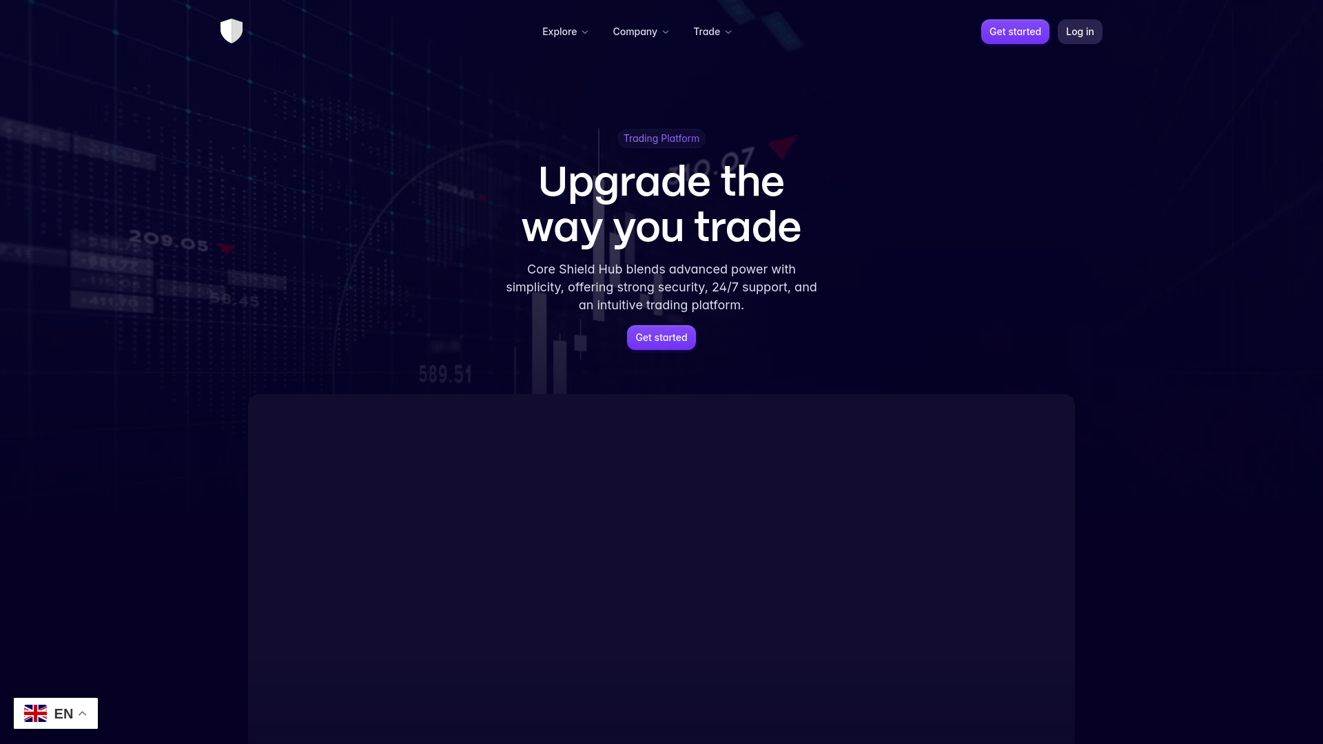 website screenshot of https://coreshieldhub.com