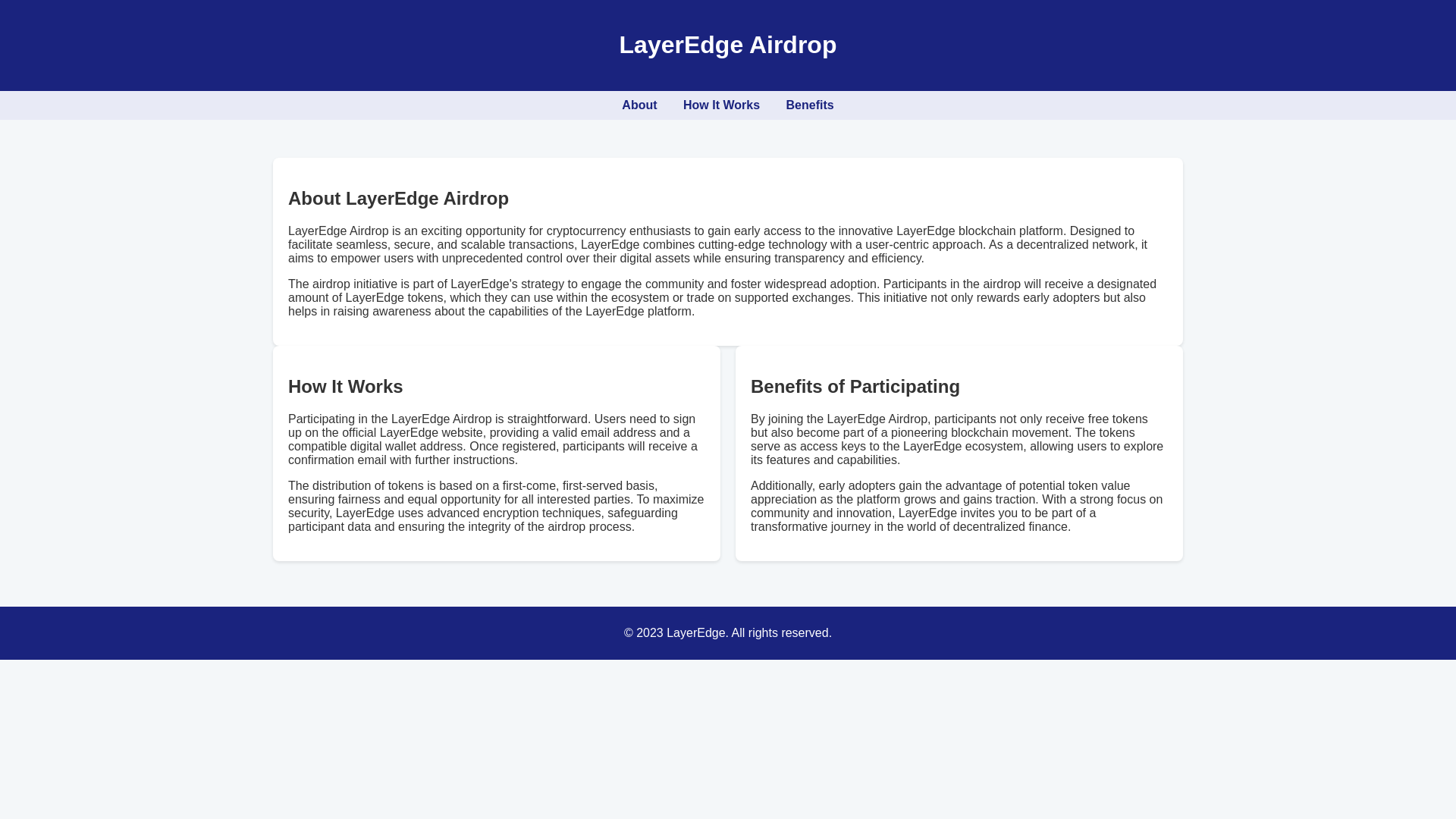website screenshot of https://airdrop-layeredge.live/