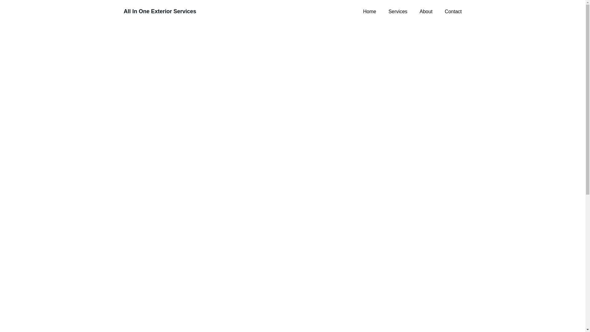 website screenshot of https://allin1exteriorservices.com/