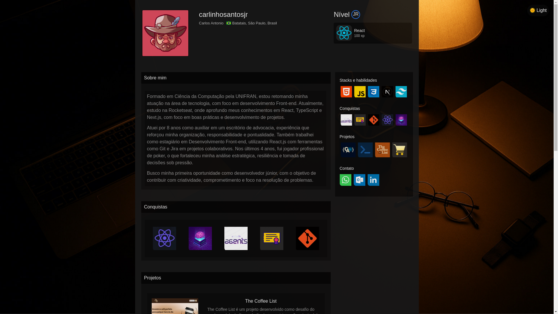 website screenshot of https://carlinhosantosjr.com.br/