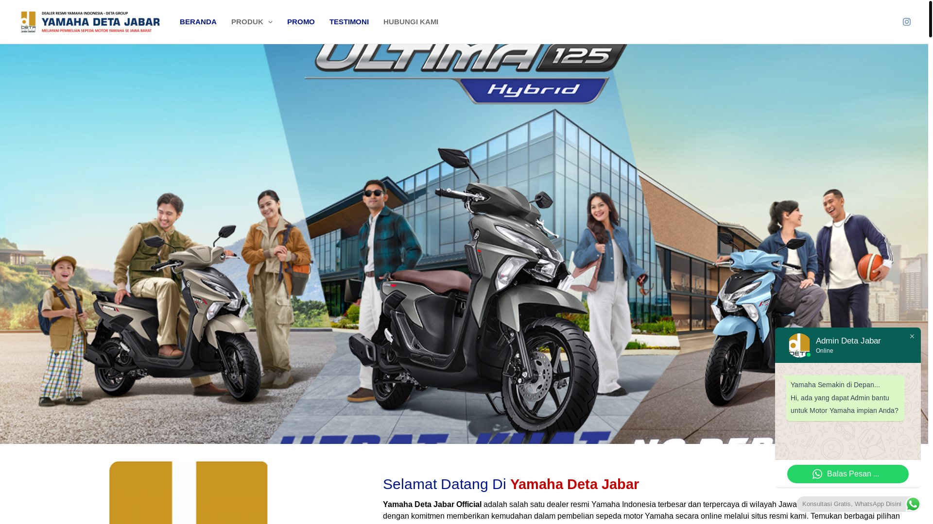 website screenshot of https://yamahadetajabar.com/
