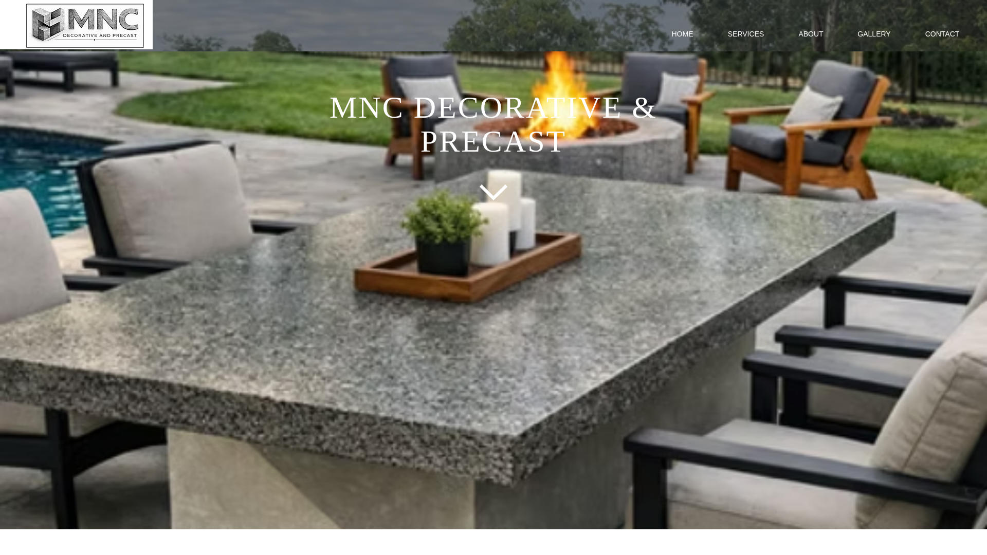 website screenshot of https://mncprecast.com/