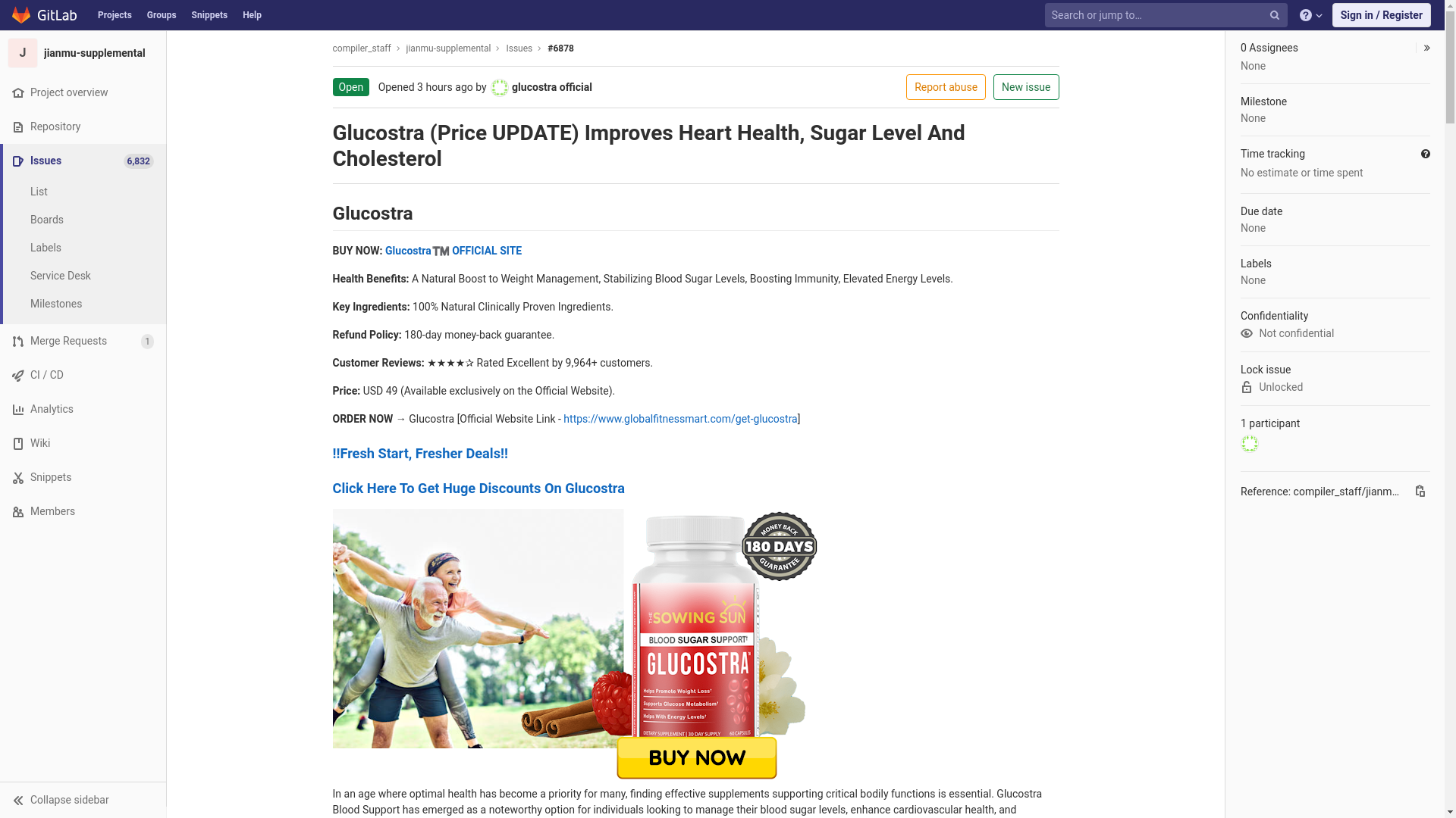 website screenshot of https://cscourse.ustc.edu.cn/vdir/Gitlab/compiler_staff/jianmu-supplemental/-/issues/6878