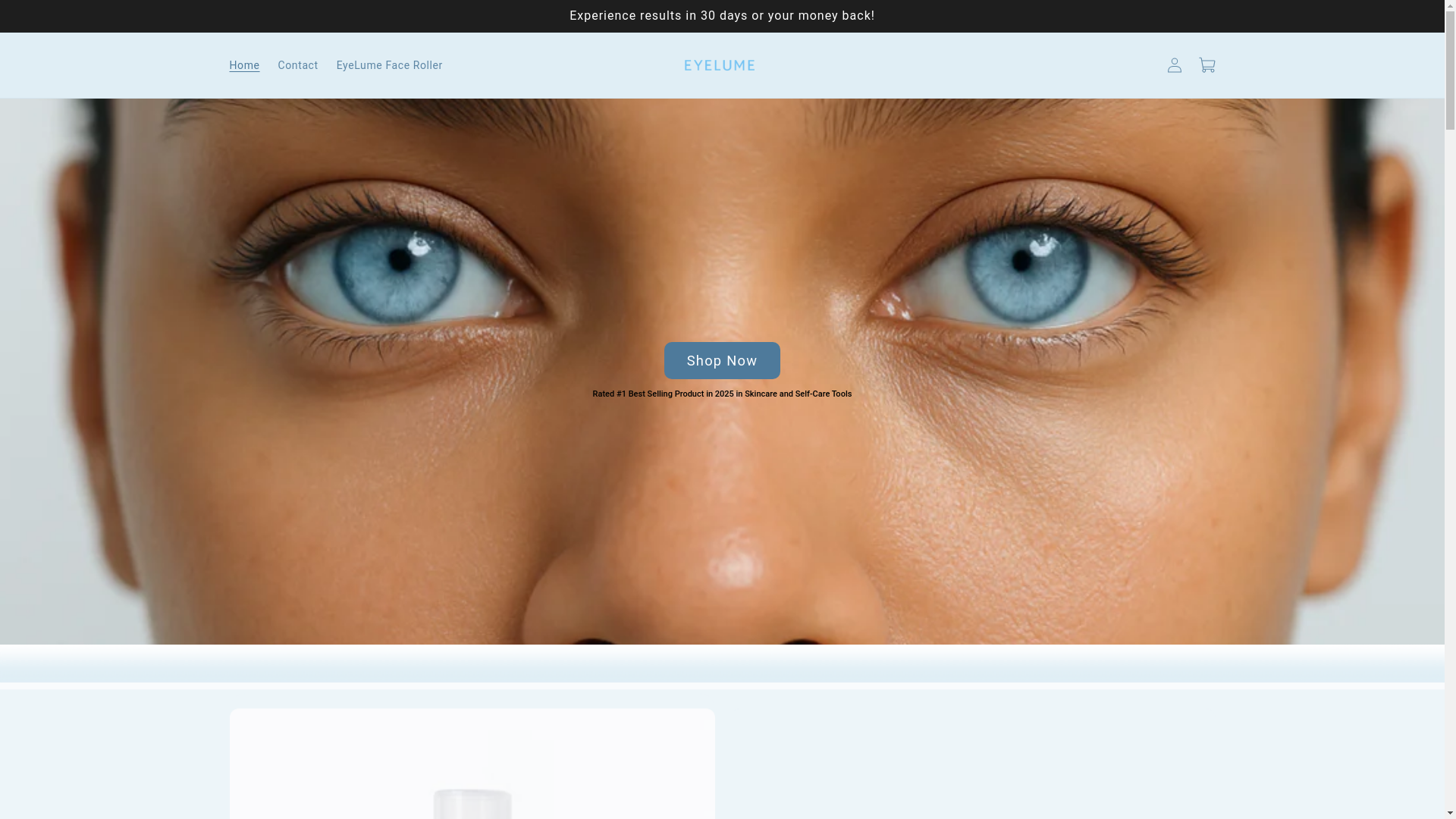 website screenshot of https://tryeyelume.com/