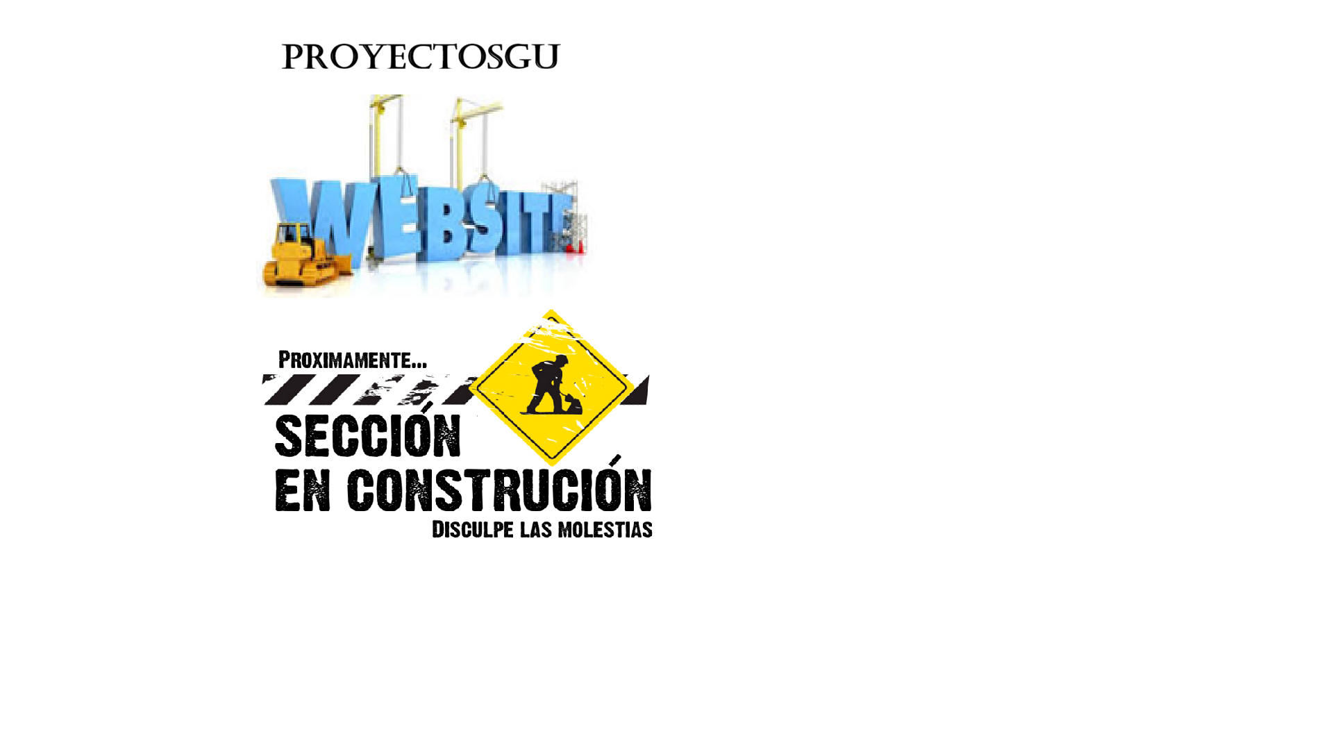 website screenshot of https://proyectosgu.com/