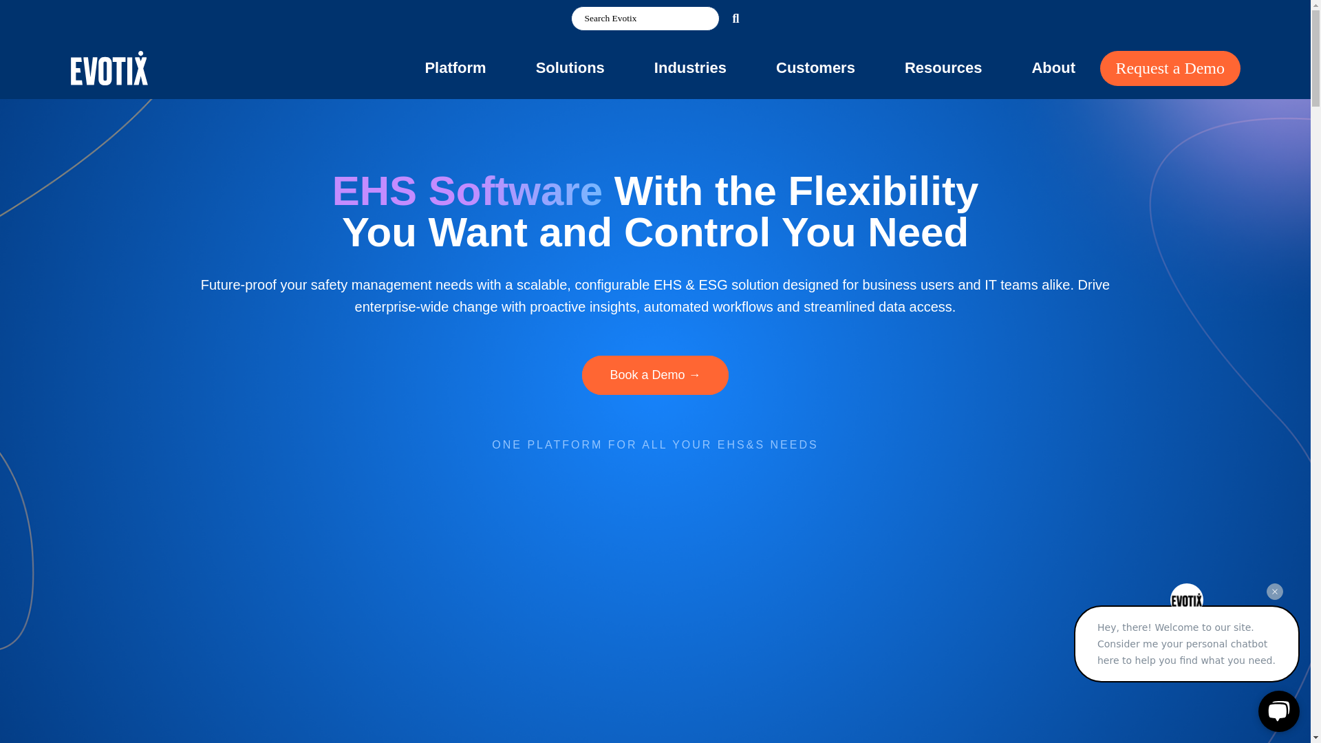 website screenshot of https://evotix.com/