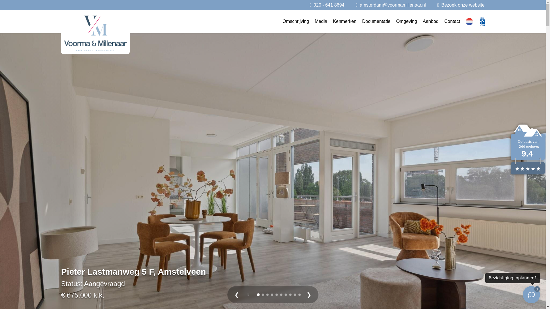 website screenshot of https://pieterlastmanweg5f.nl/