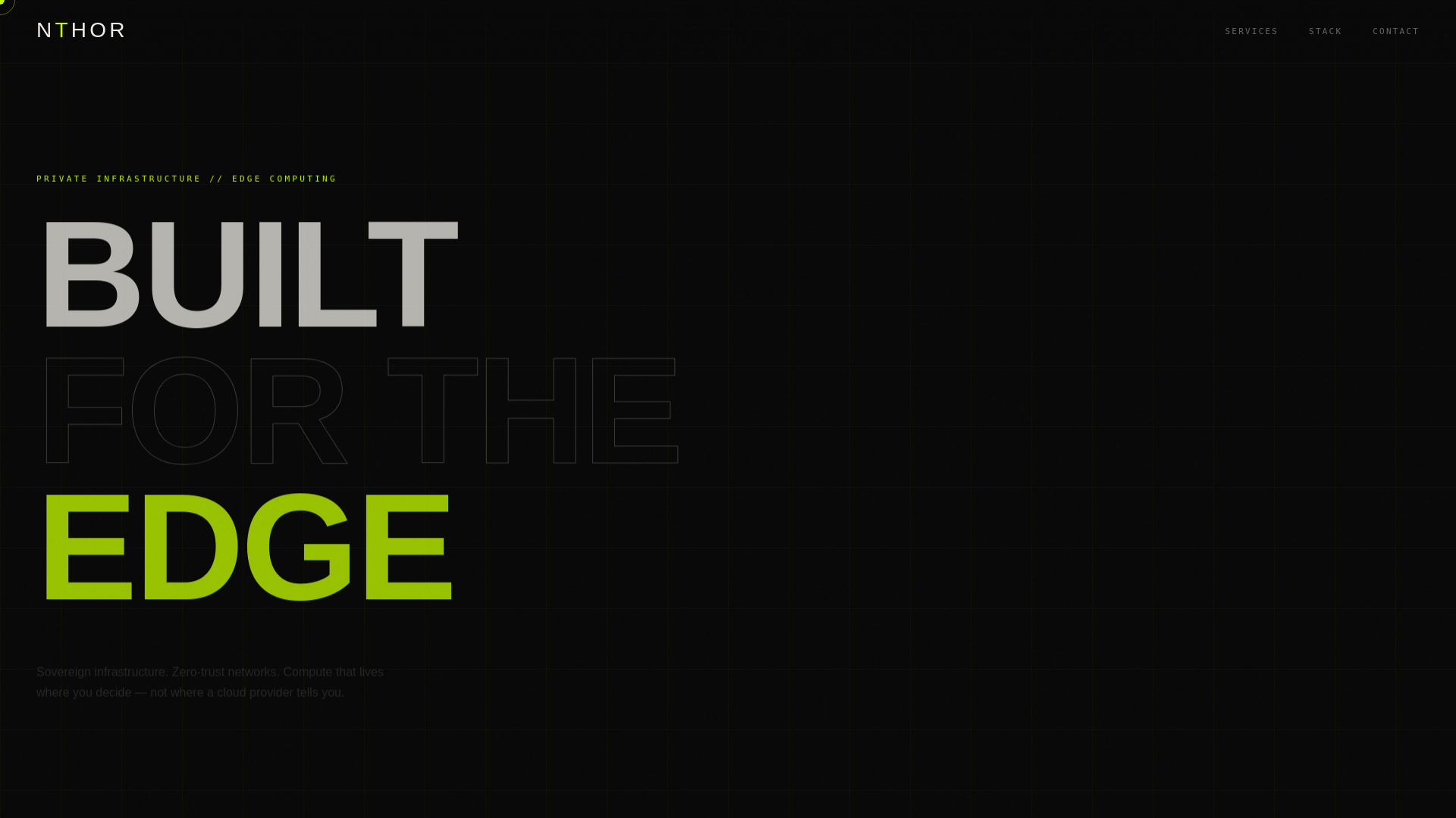 website screenshot of https://nthor.pages.dev/