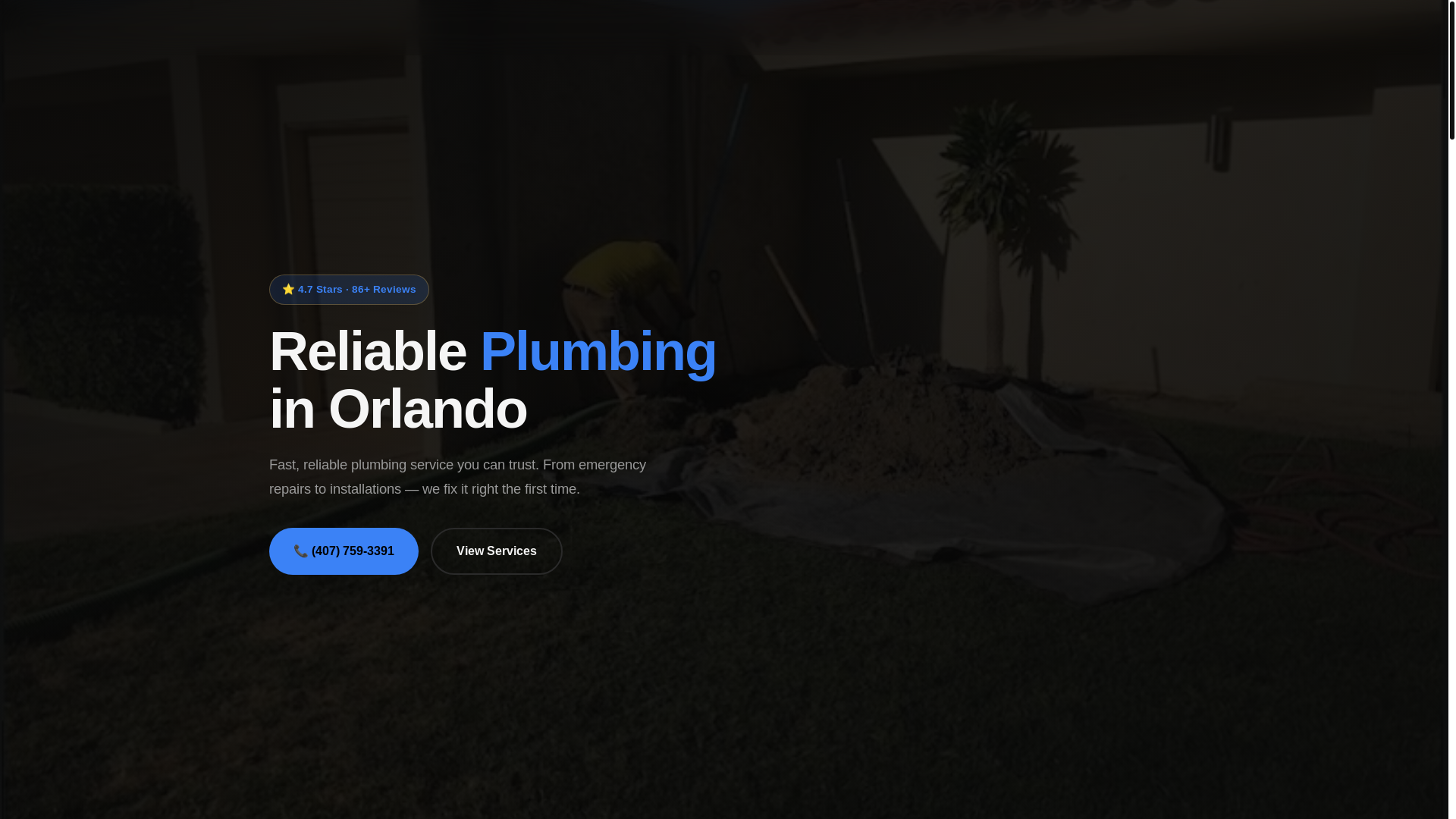 website screenshot of https://jandg-plumbing.pages.dev/