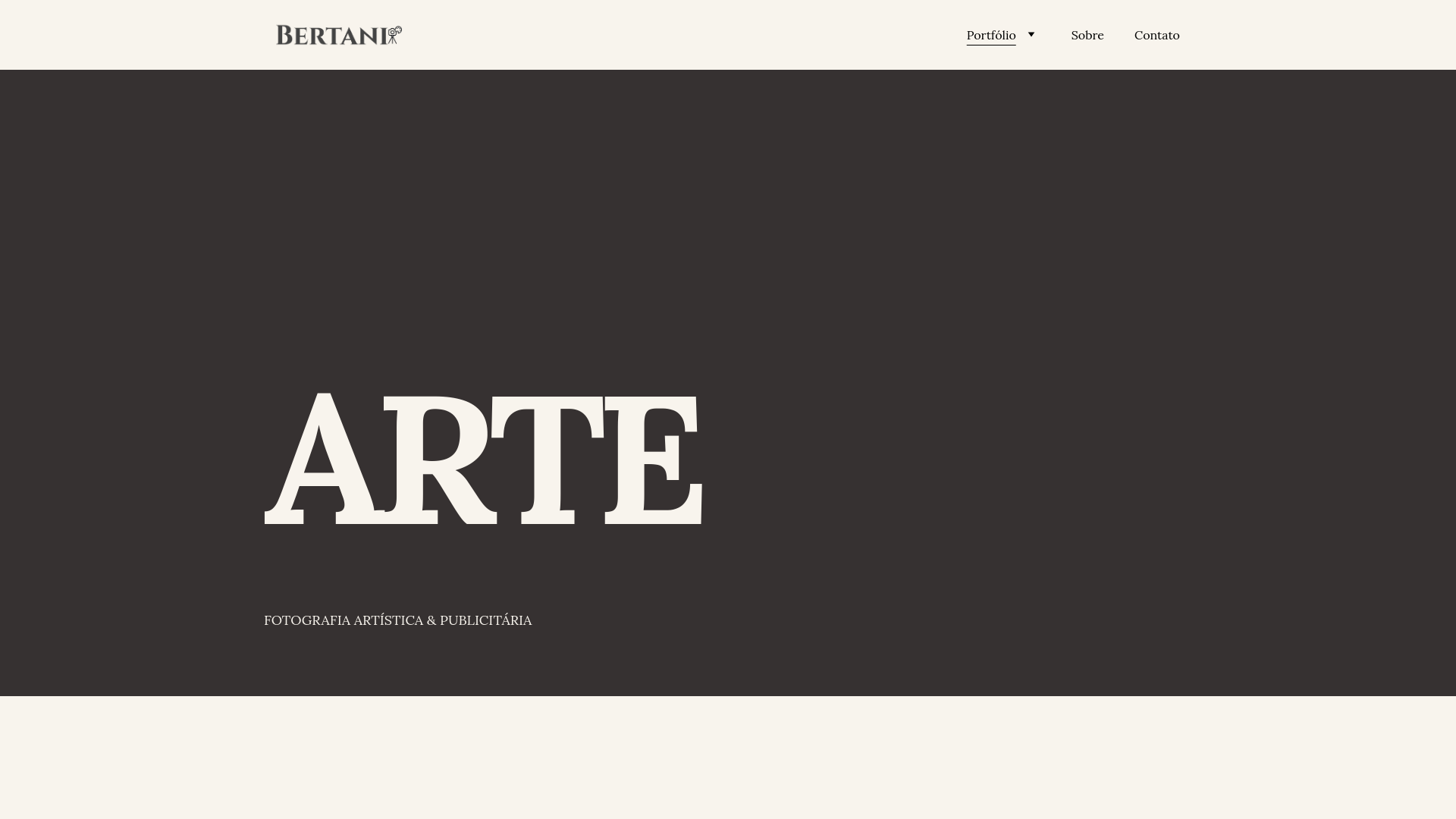 website screenshot of https://paolabertani.com