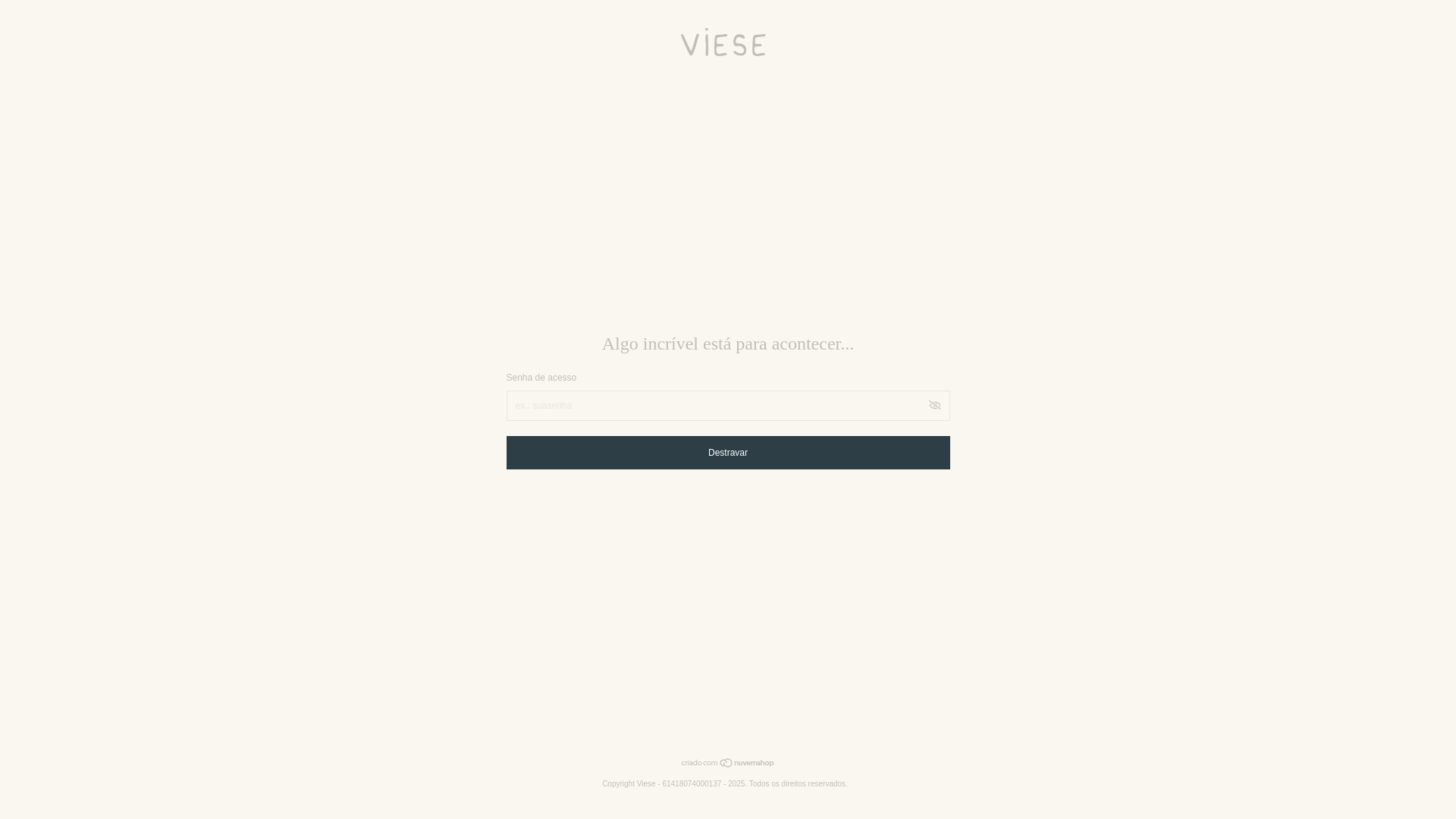 website screenshot of https://viese.com.br/