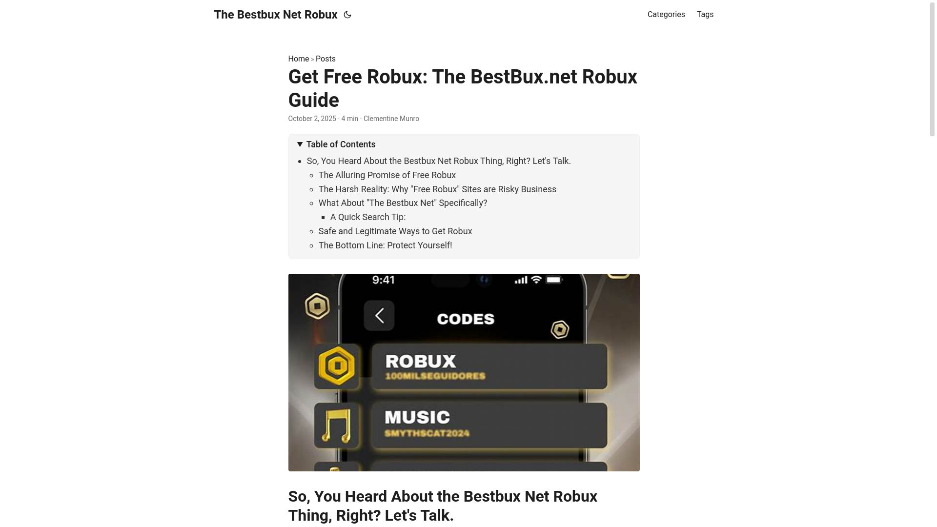 website screenshot of https://the-bestbux-net-robux.pages.dev/