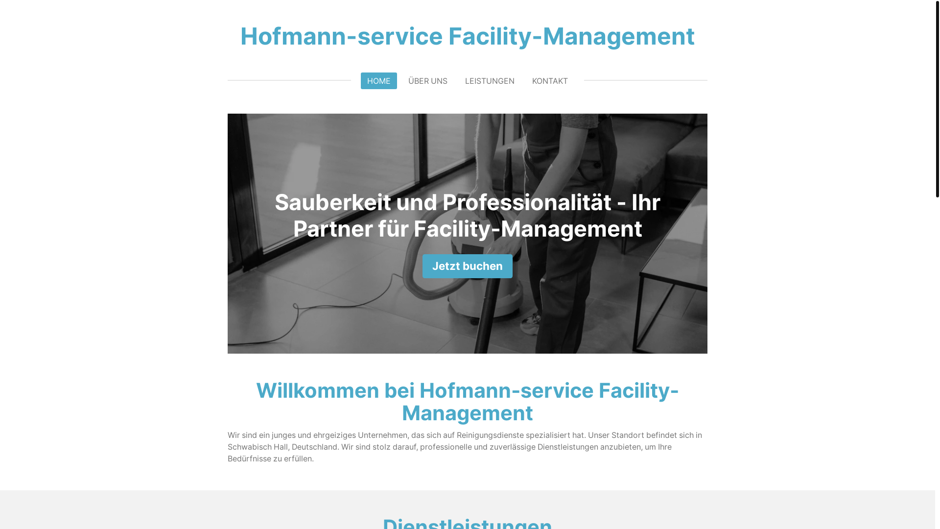 website screenshot of https://hofmann-servicefacility-management.de/