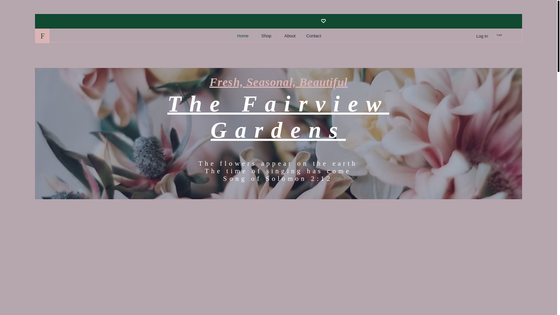 website screenshot of https://thefairviewgardens.com/