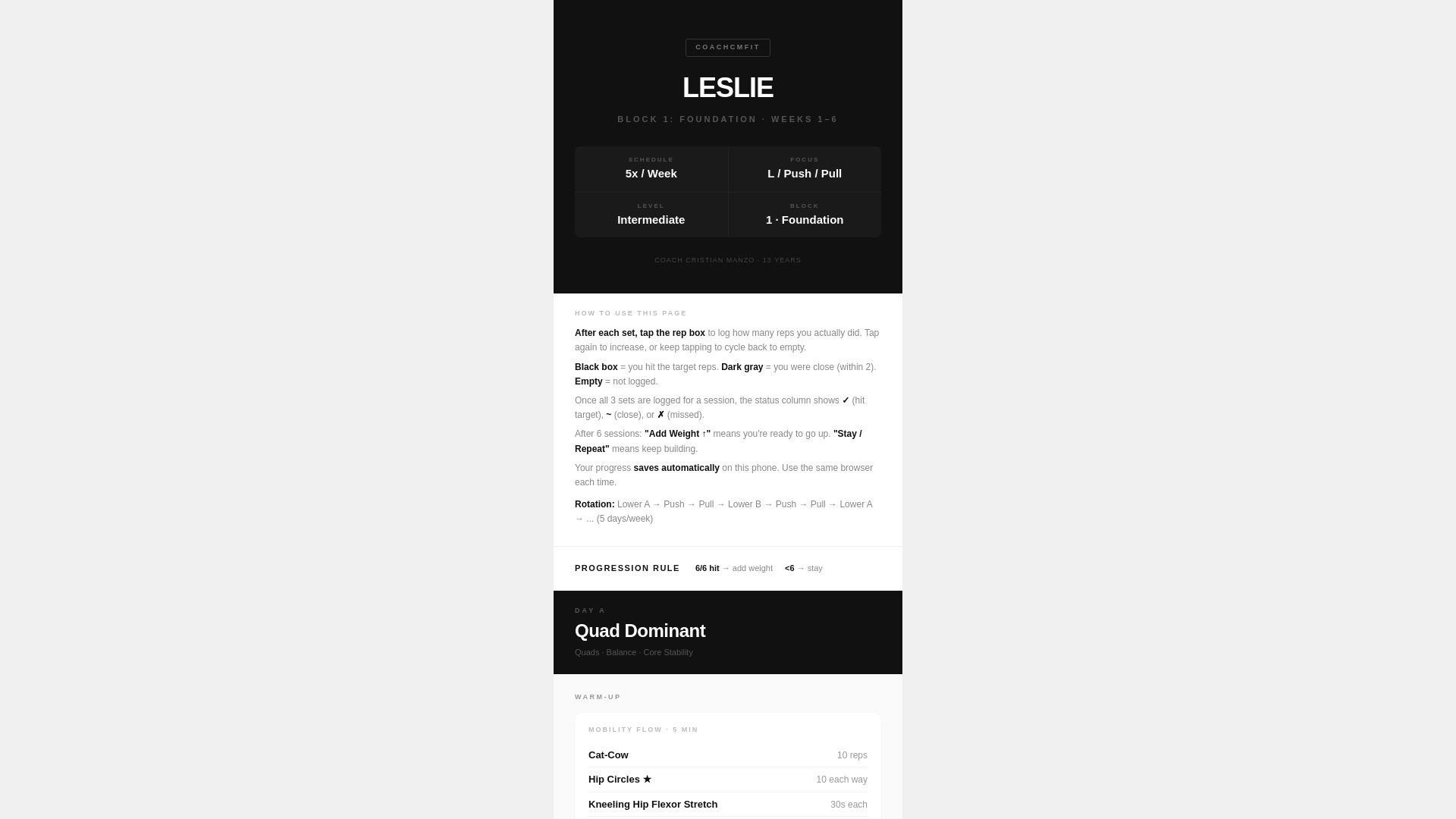 website screenshot of https://leslie-coachcmfit.pages.dev/