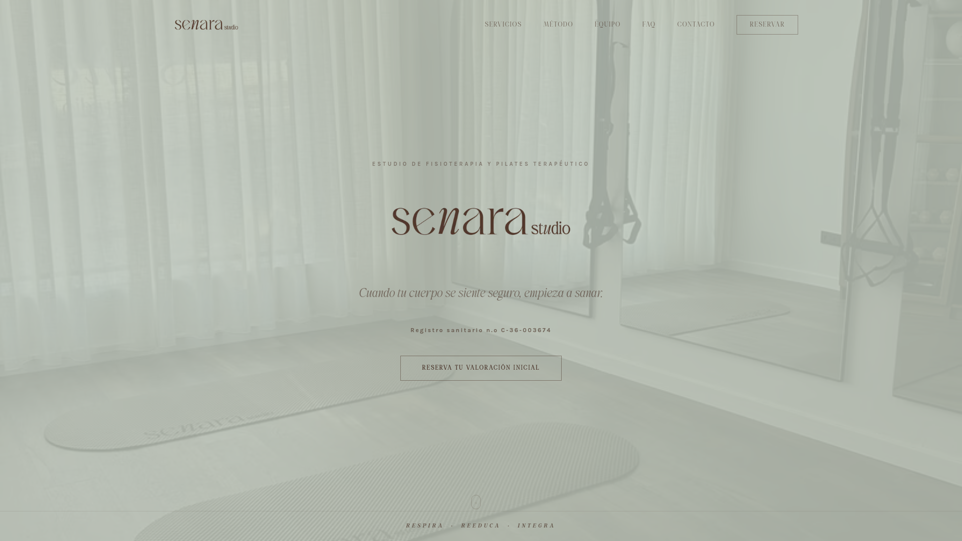 website screenshot of https://senarastudio.es