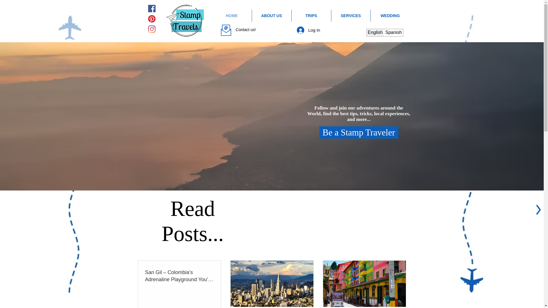 website screenshot of https://stamp-travels.com/