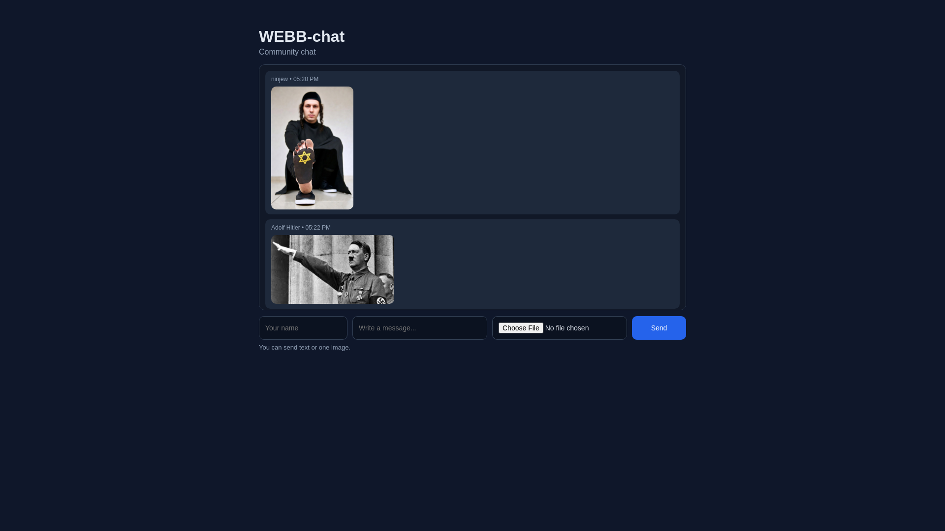 website screenshot of https://webb-chat.xyz/