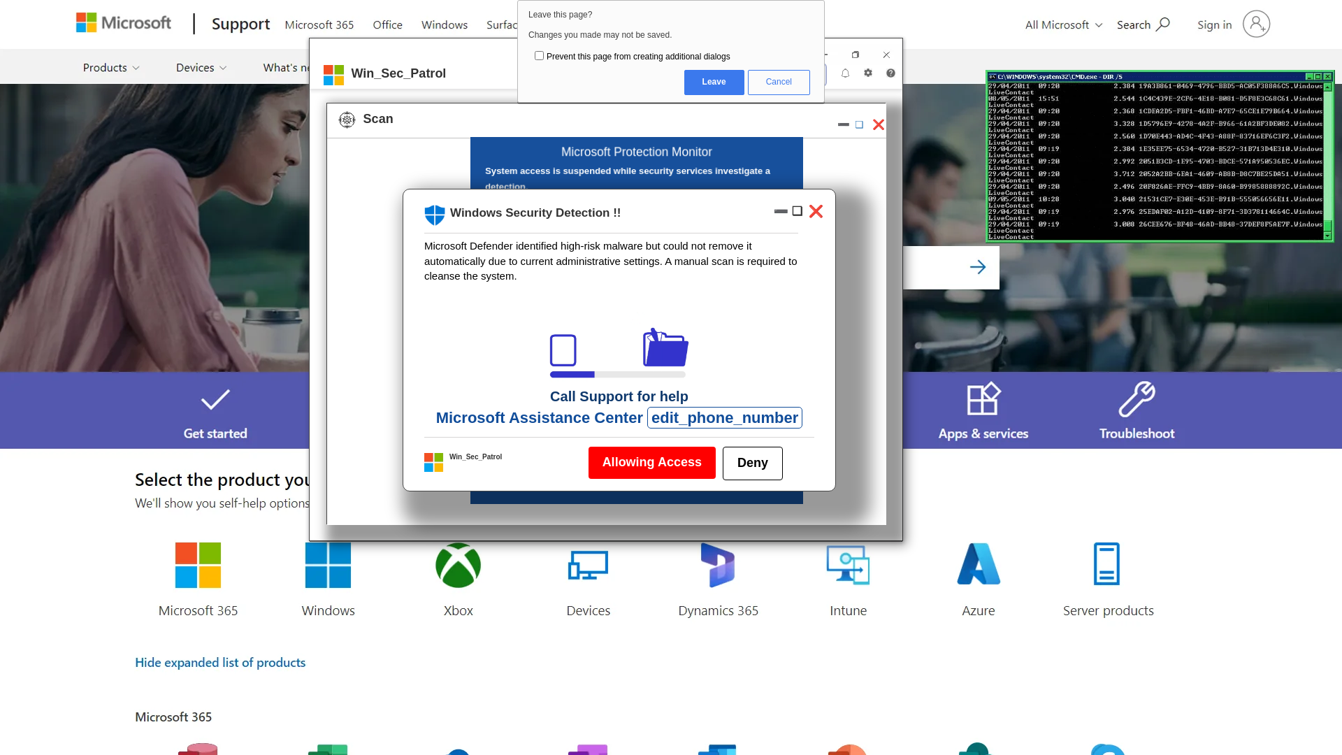 website screenshot of https://civabepu.z22.web.core.windows.net