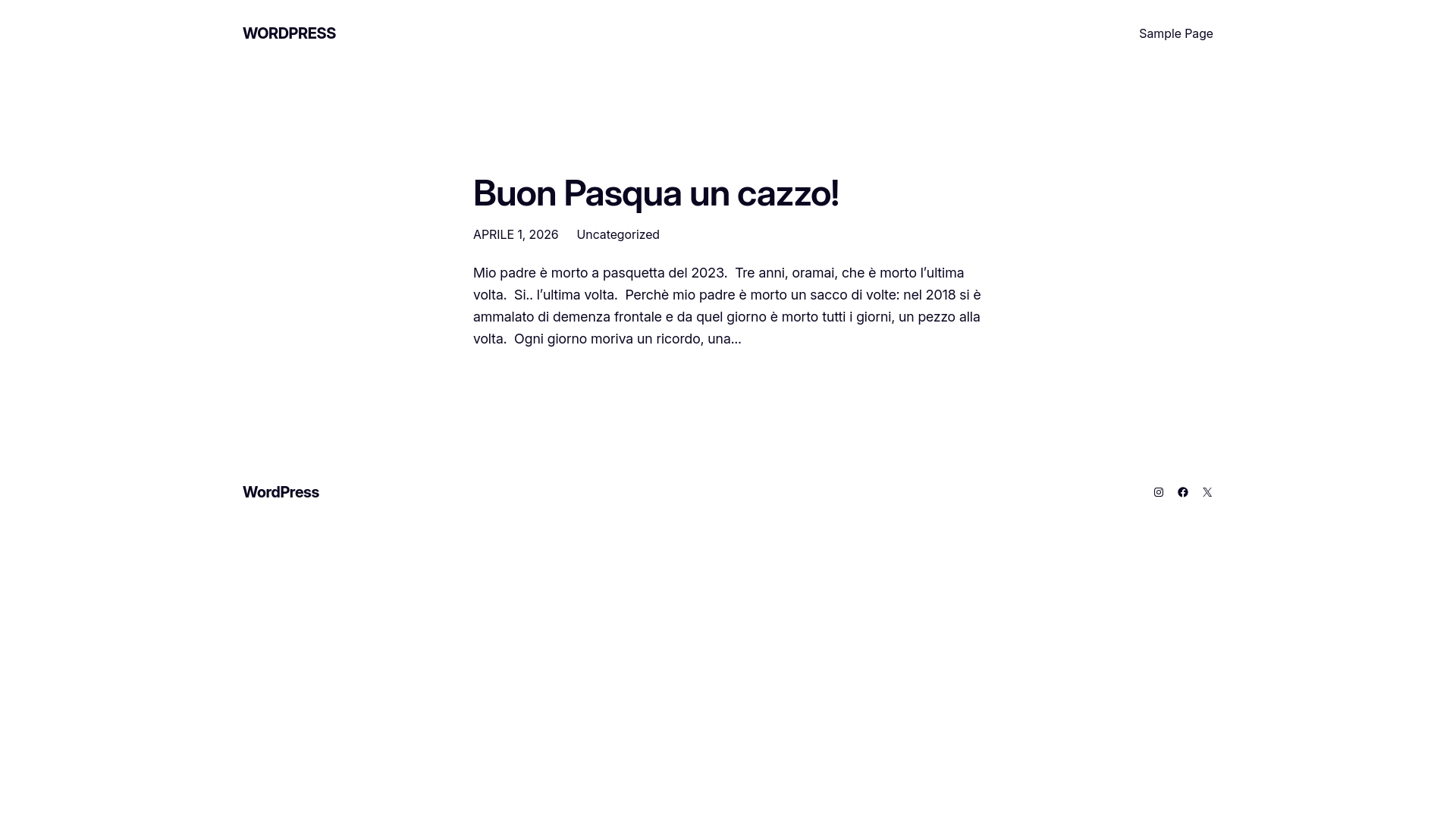 website screenshot of https://tantosticazzi.it