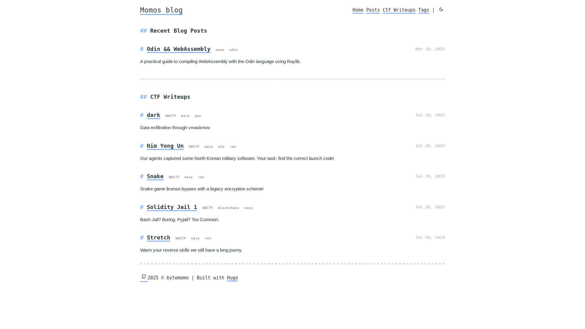 website screenshot of https://bytemomo-github-io.pages.dev/