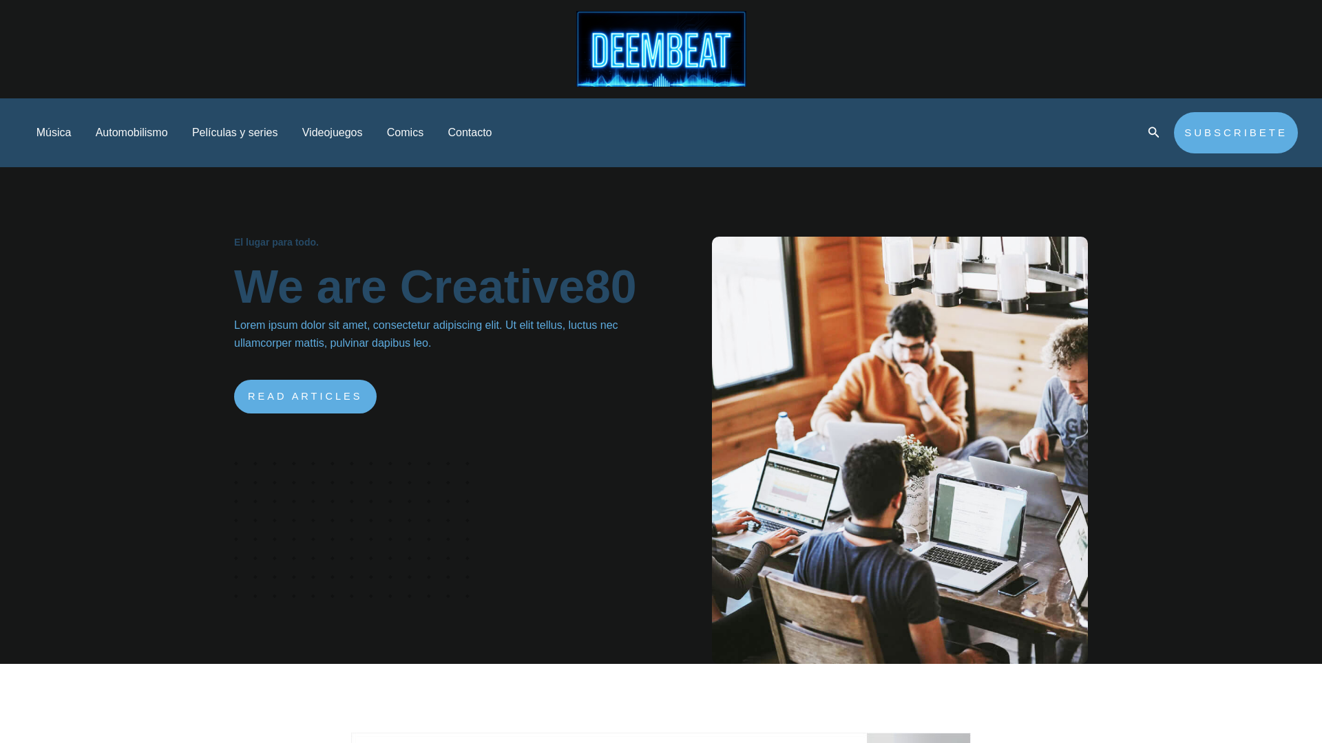 website screenshot of https://deembeat.com